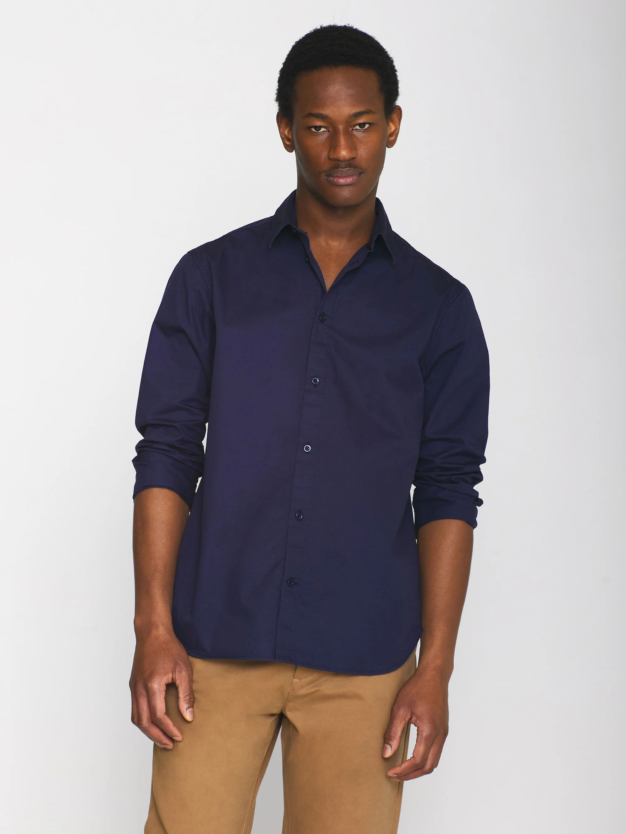 ALF regular crispy cotton shirt - GOTS/Vegan - Total Eclipse - Image 2