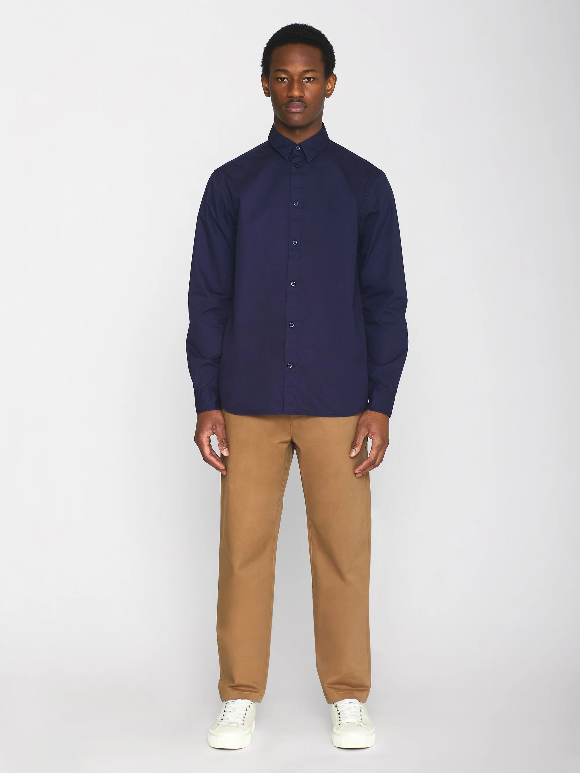 ALF regular crispy cotton shirt - GOTS/Vegan - Total Eclipse - Image 4