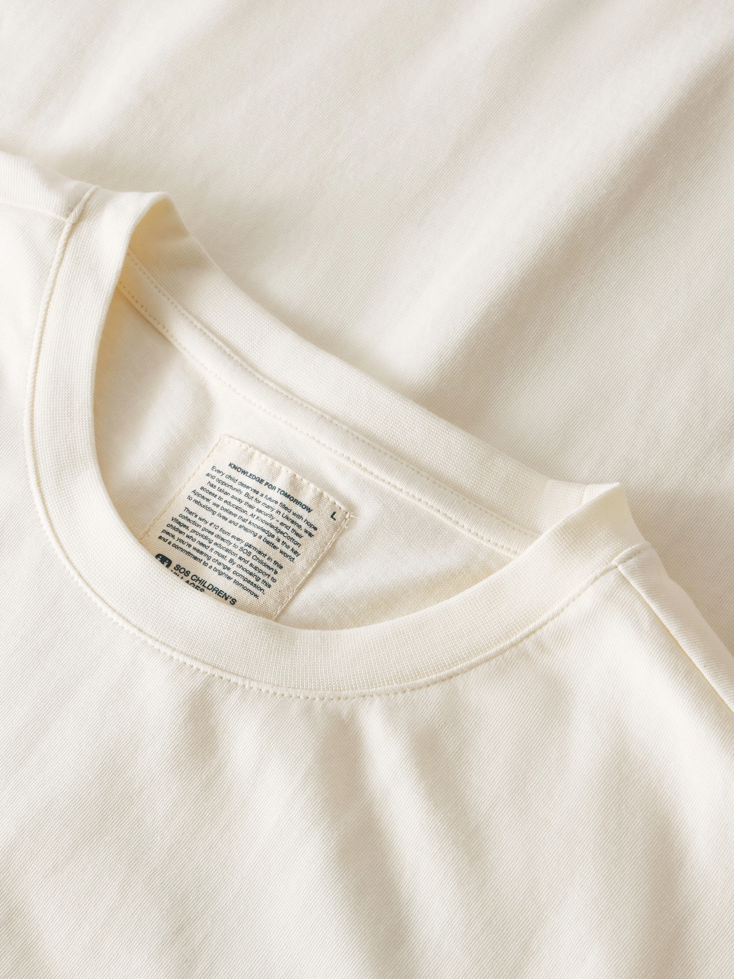 Back print t-shirt - Egret - Image 3