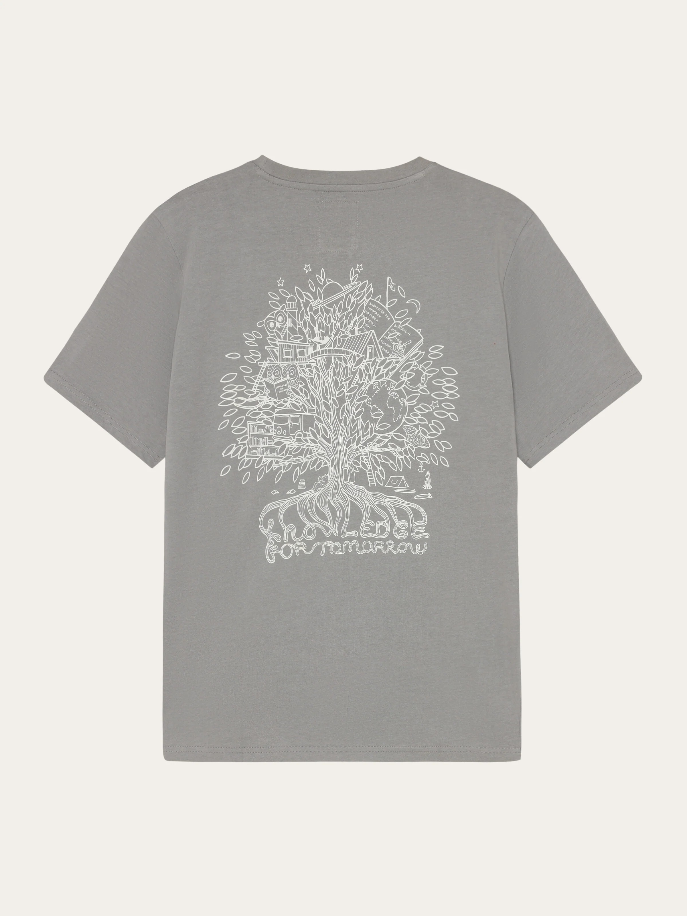 Back print t-shirt - Ultimate Grey - Image 2