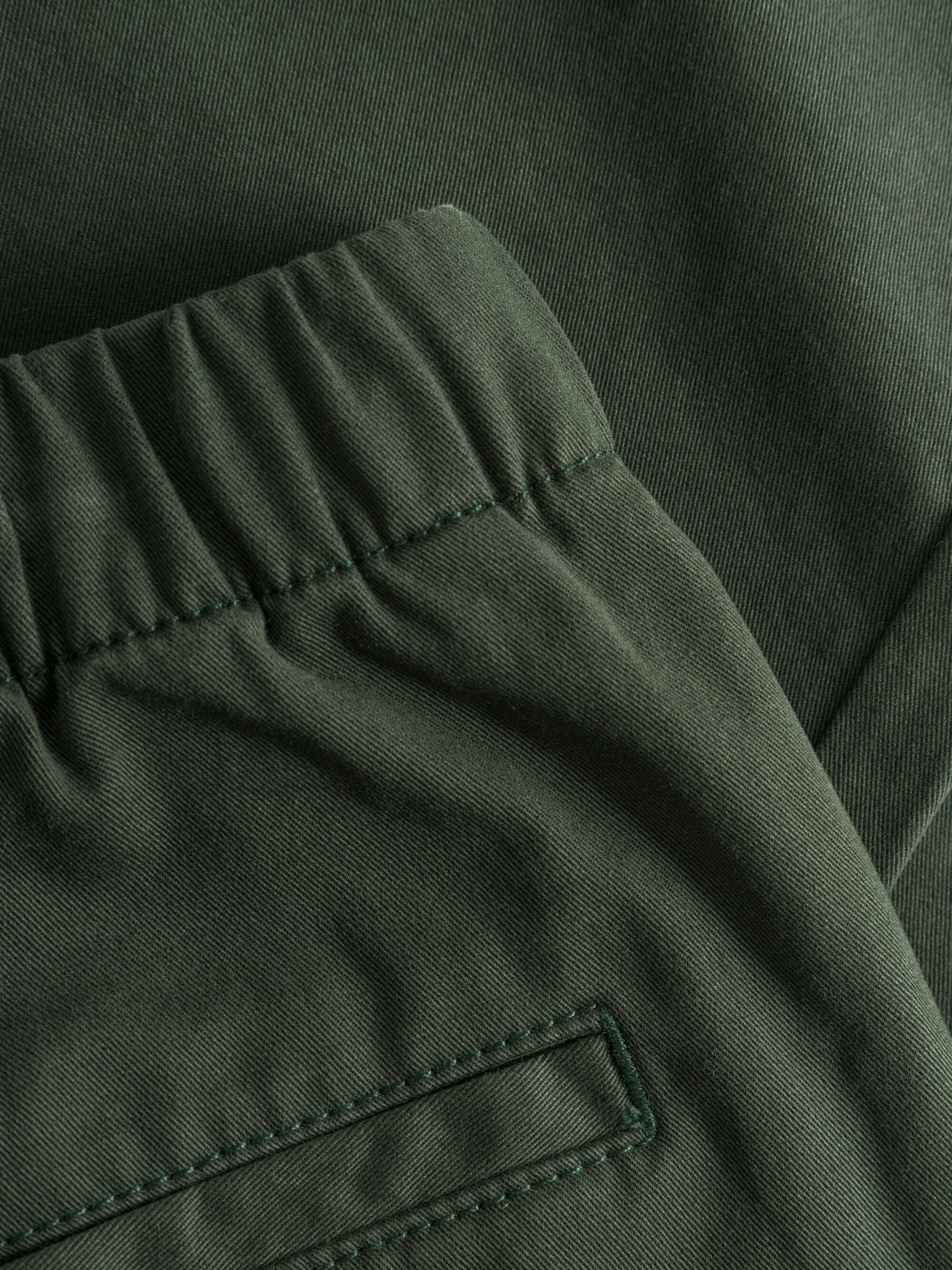 Baggy twill pant belt details - Forrest Night - Image 3