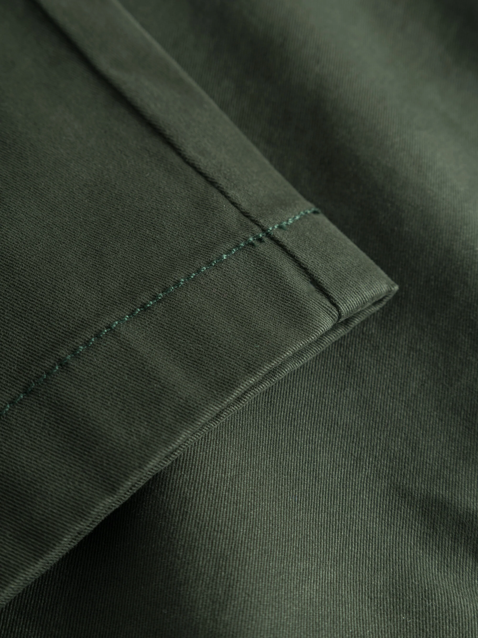 Baggy twill pant belt details - Forrest Night - Image 5