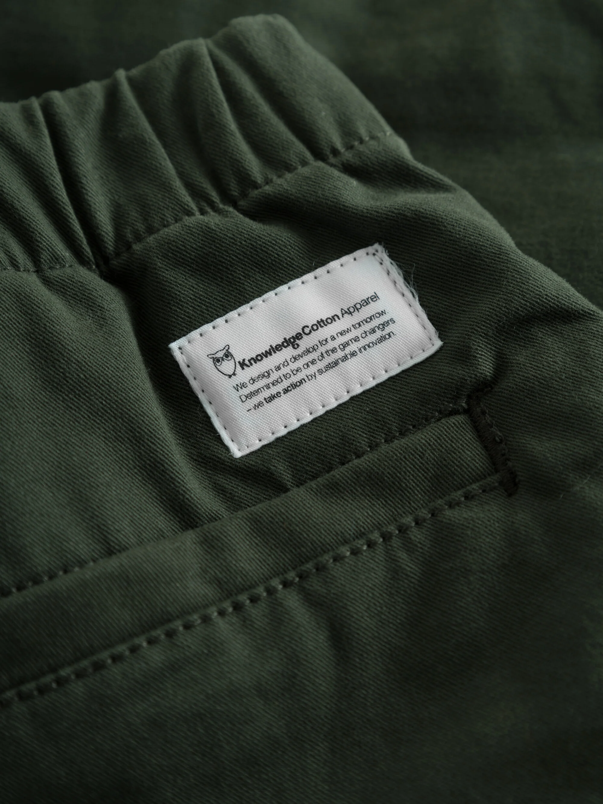 Baggy twill shorts belt details - Forrest Night - Image 4
