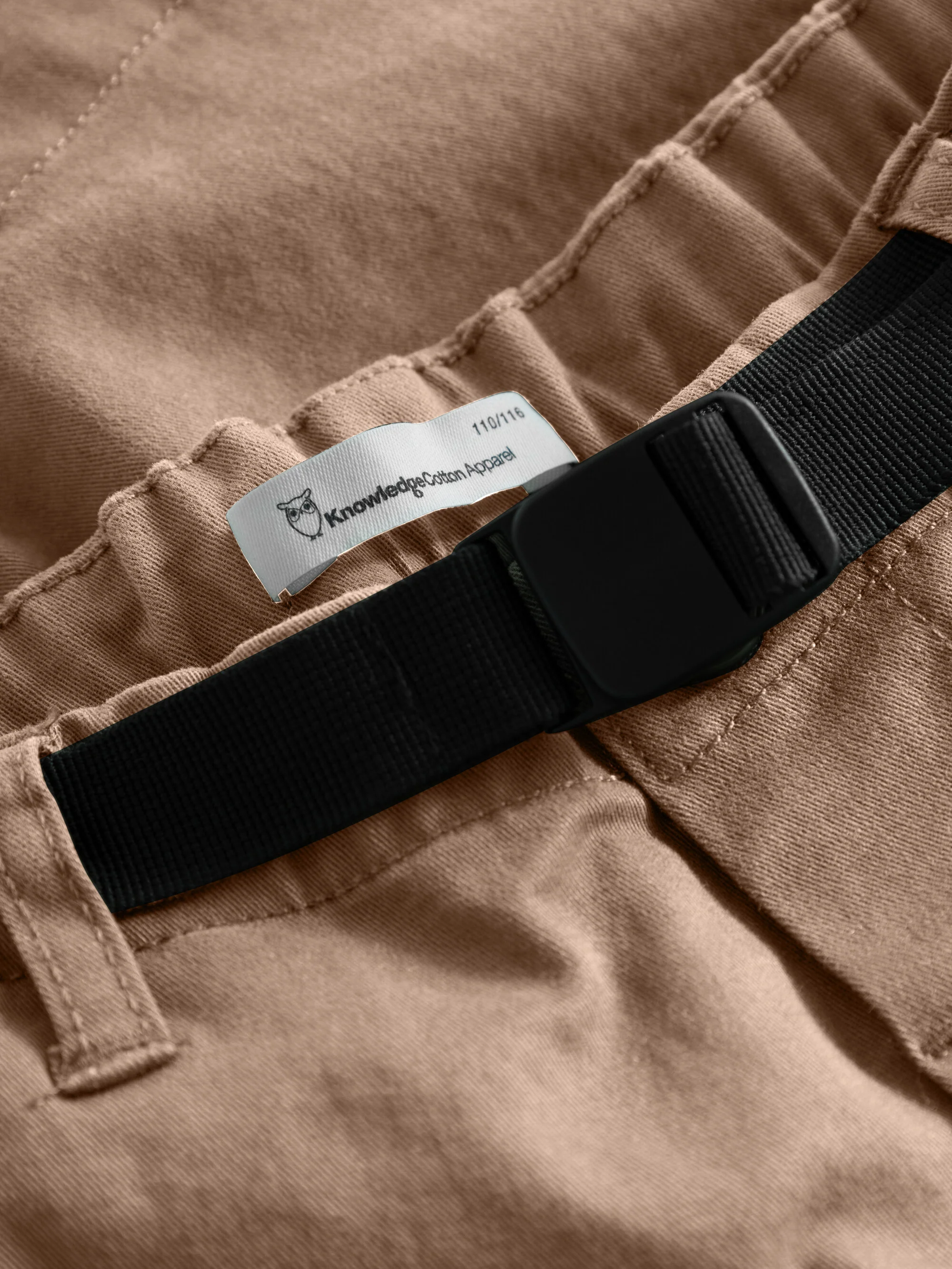 Baggy twill shorts belt details - Tuffet - Image 3