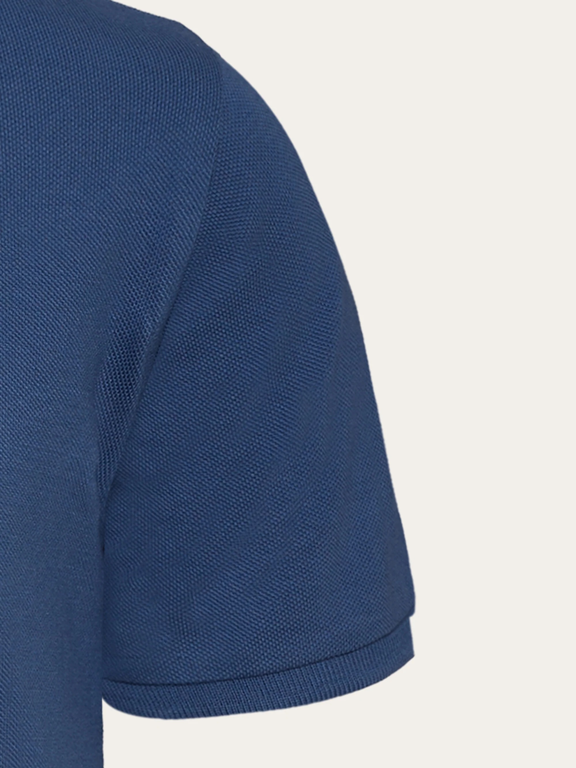 Basic badge polo - GOTS/Vegan - Moonlight Blue - Image 4
