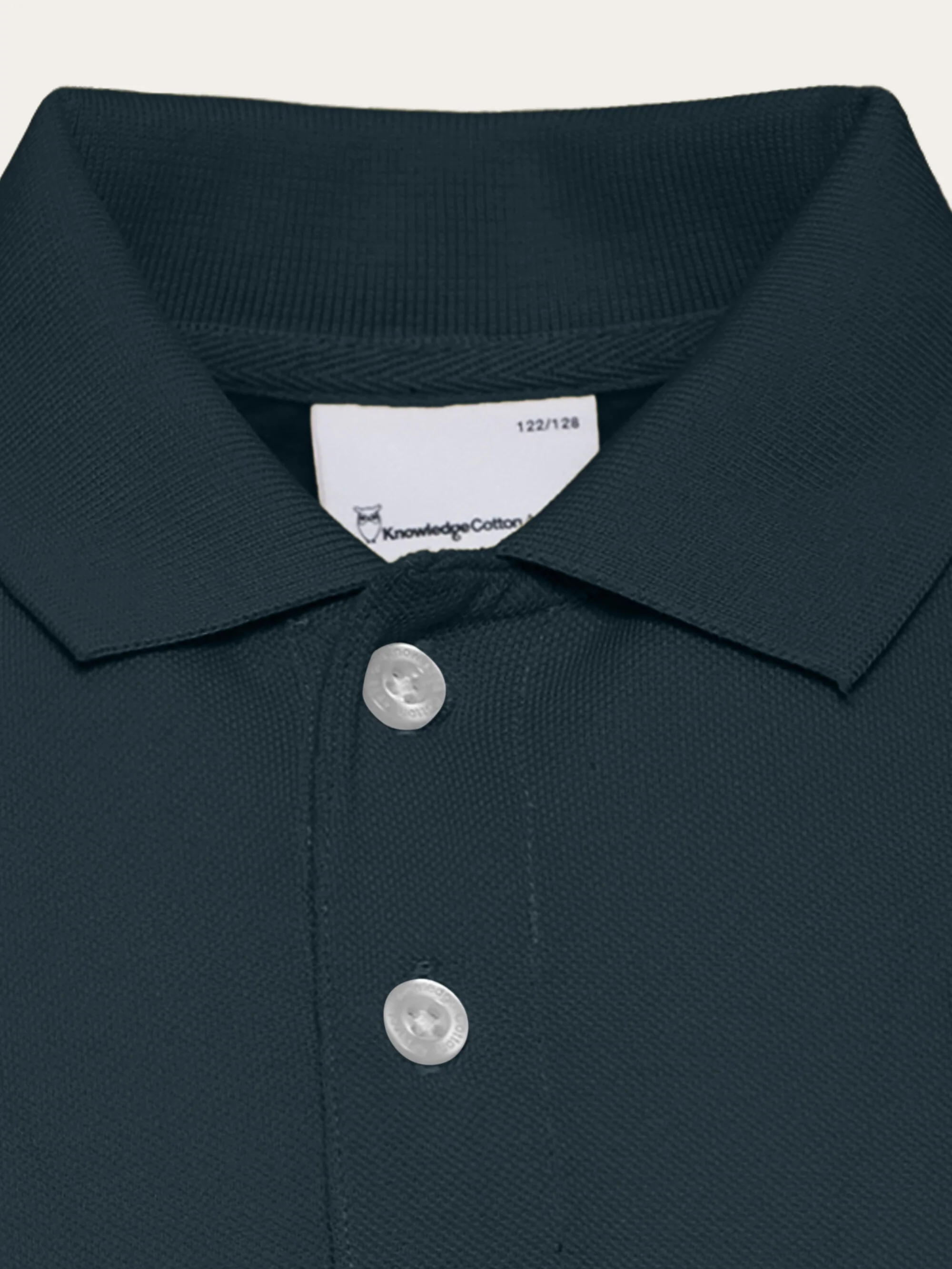 Basic badge polo - GOTS/Vegan - Total Eclipse - Image 3