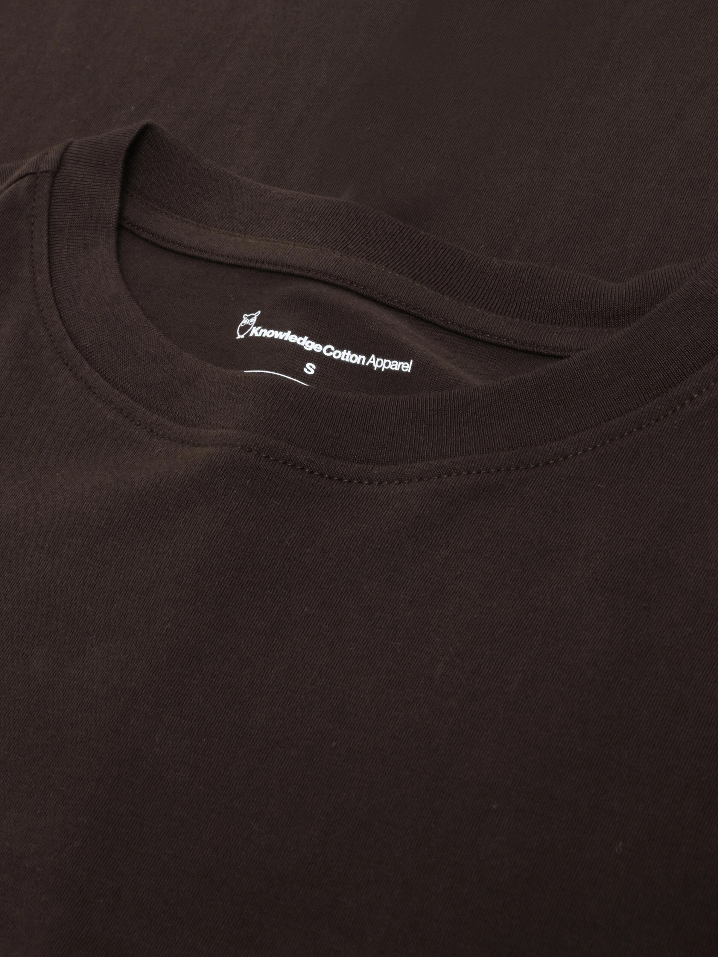 Basic pima cotton long sleeve t-shirt - GOTS/Vegan - Chocolate Torte - Image 3