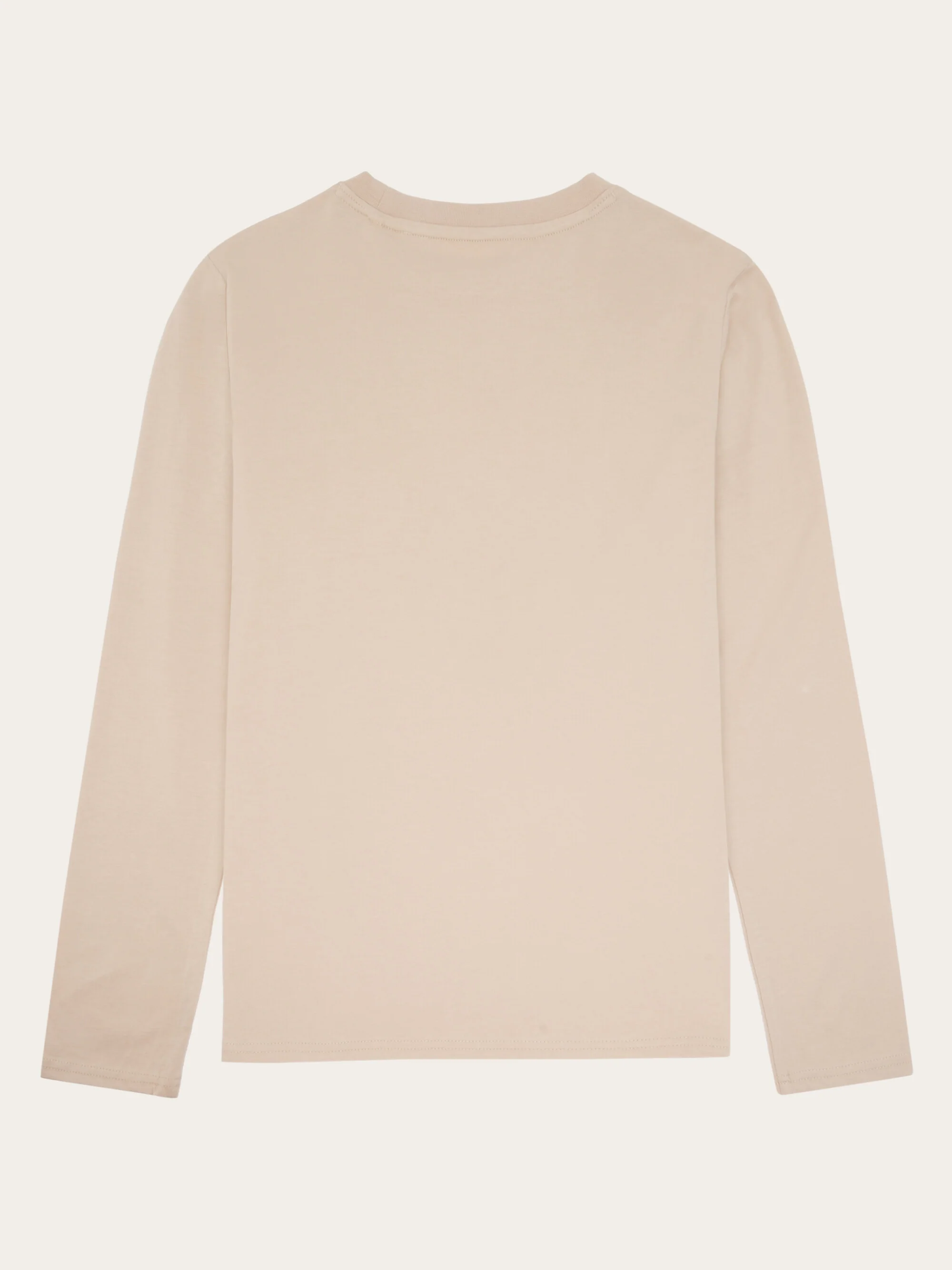 Basic pima cotton long sleeve t-shirt - GOTS/Vegan - Light feather gray - Image 3