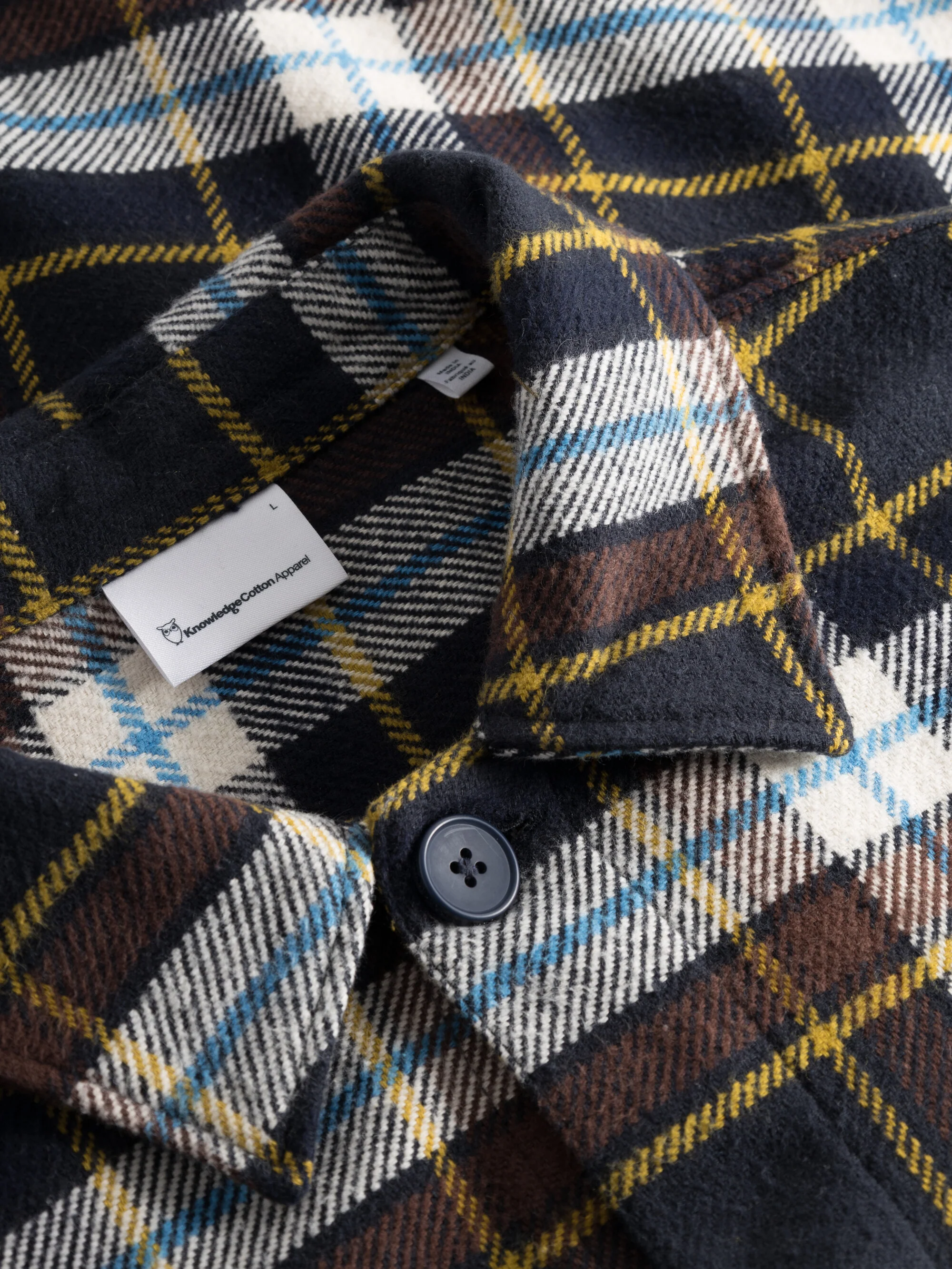 Big checked heavy flannel overshirt - Item Colour - Image 6