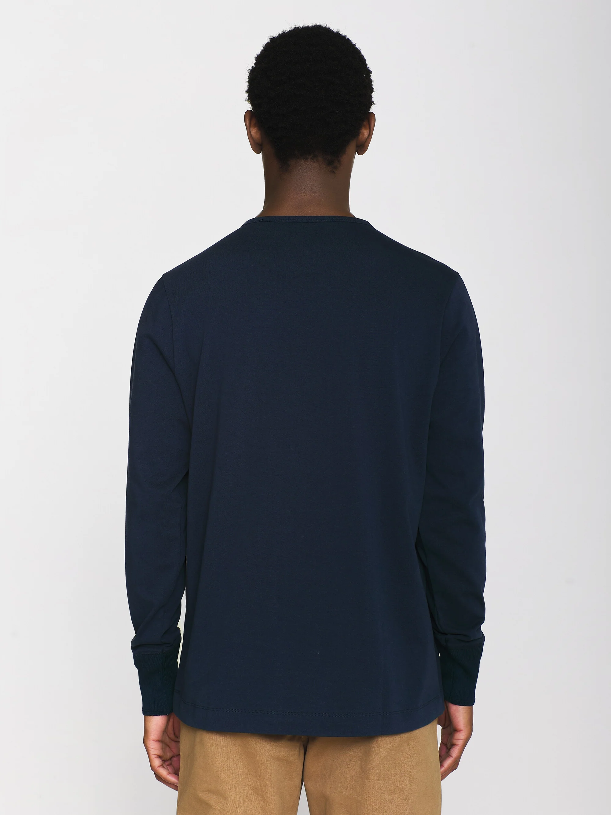 Heavy jersey henley shirt - Total Eclipse - Image 3