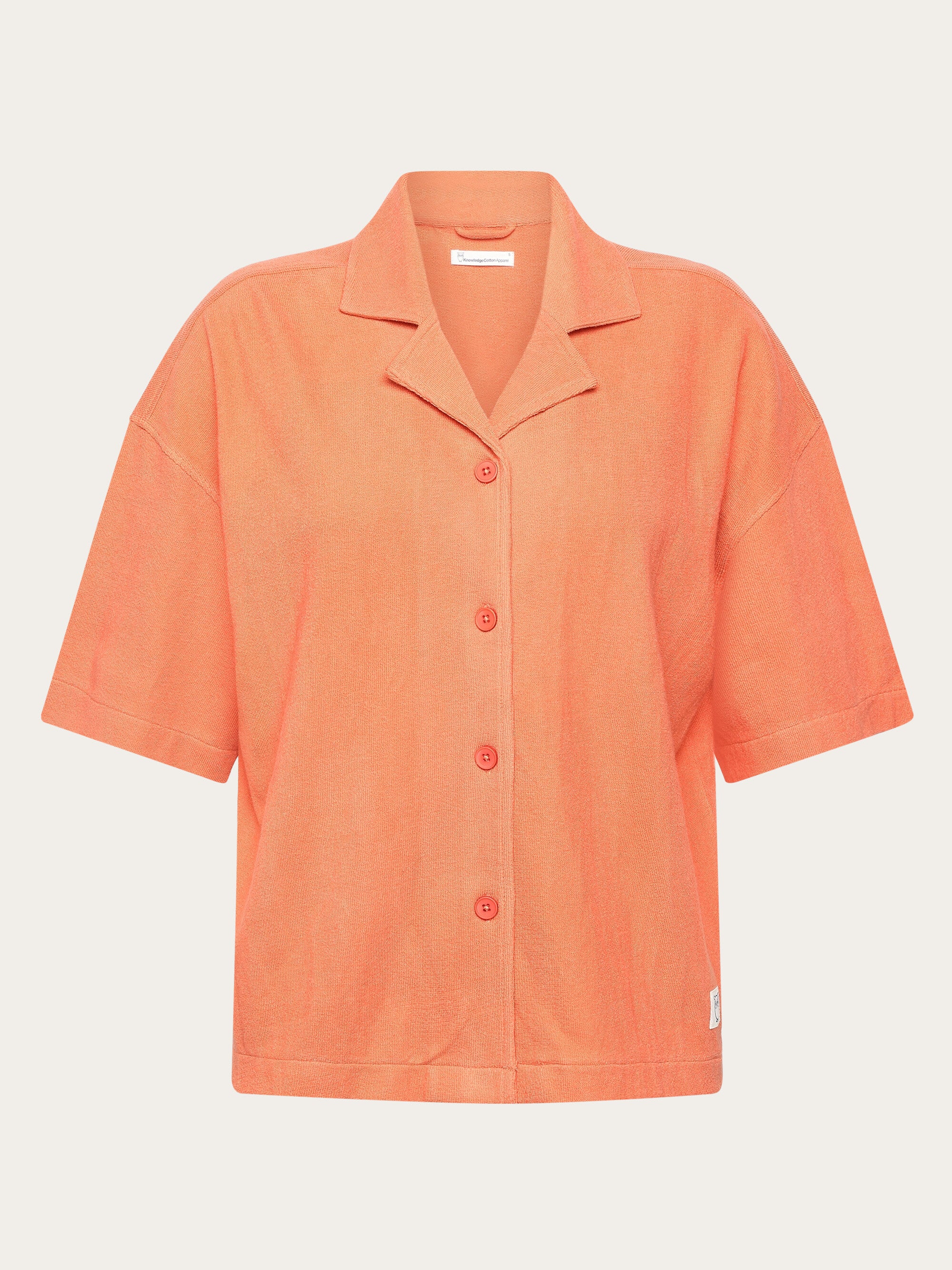 Bouclé short sleeved shirt - GOTS/Vegan - Langoustino