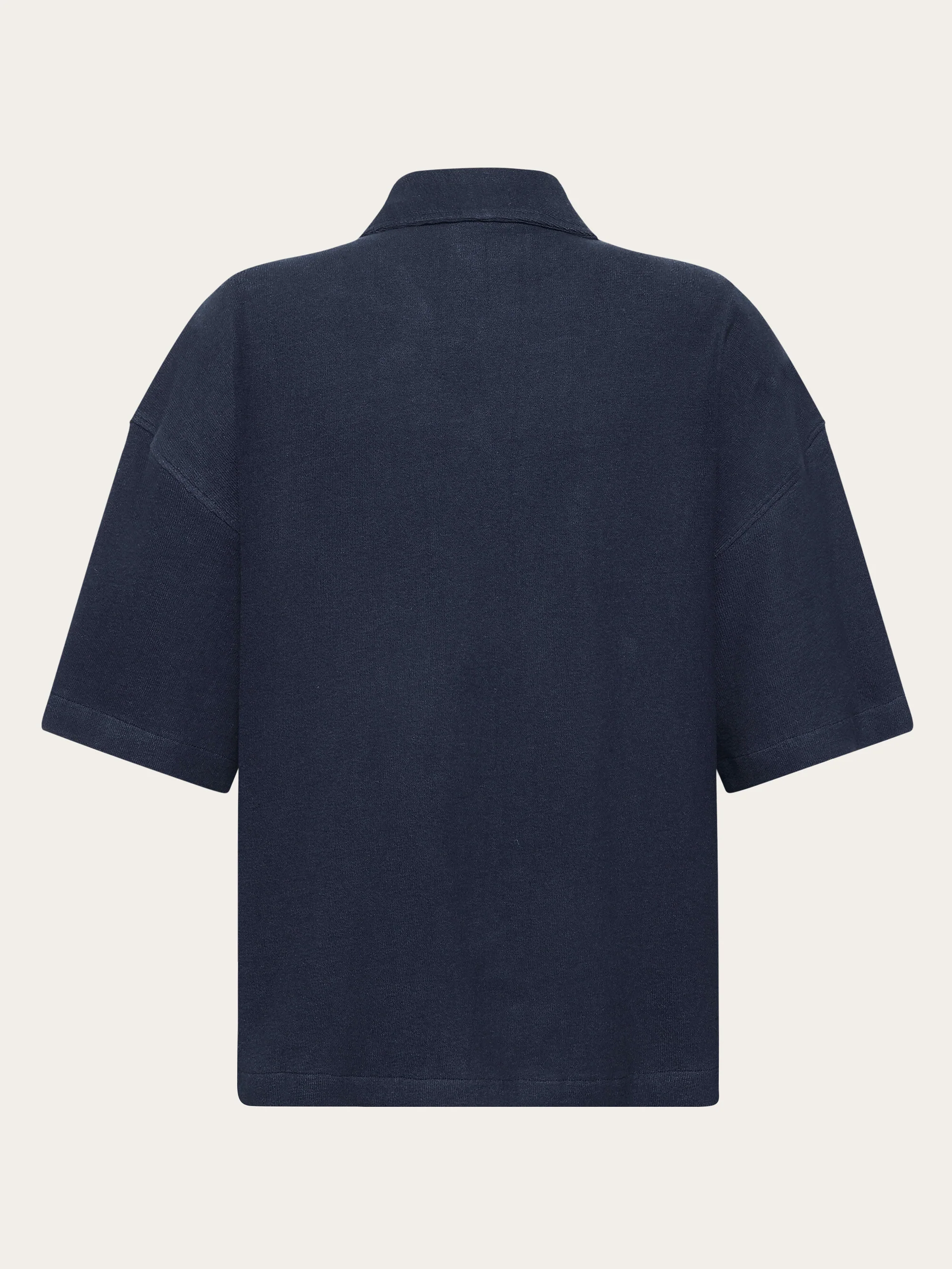 Bouclé short sleeved shirt - GOTS/Vegan - Night Sky - Image 2