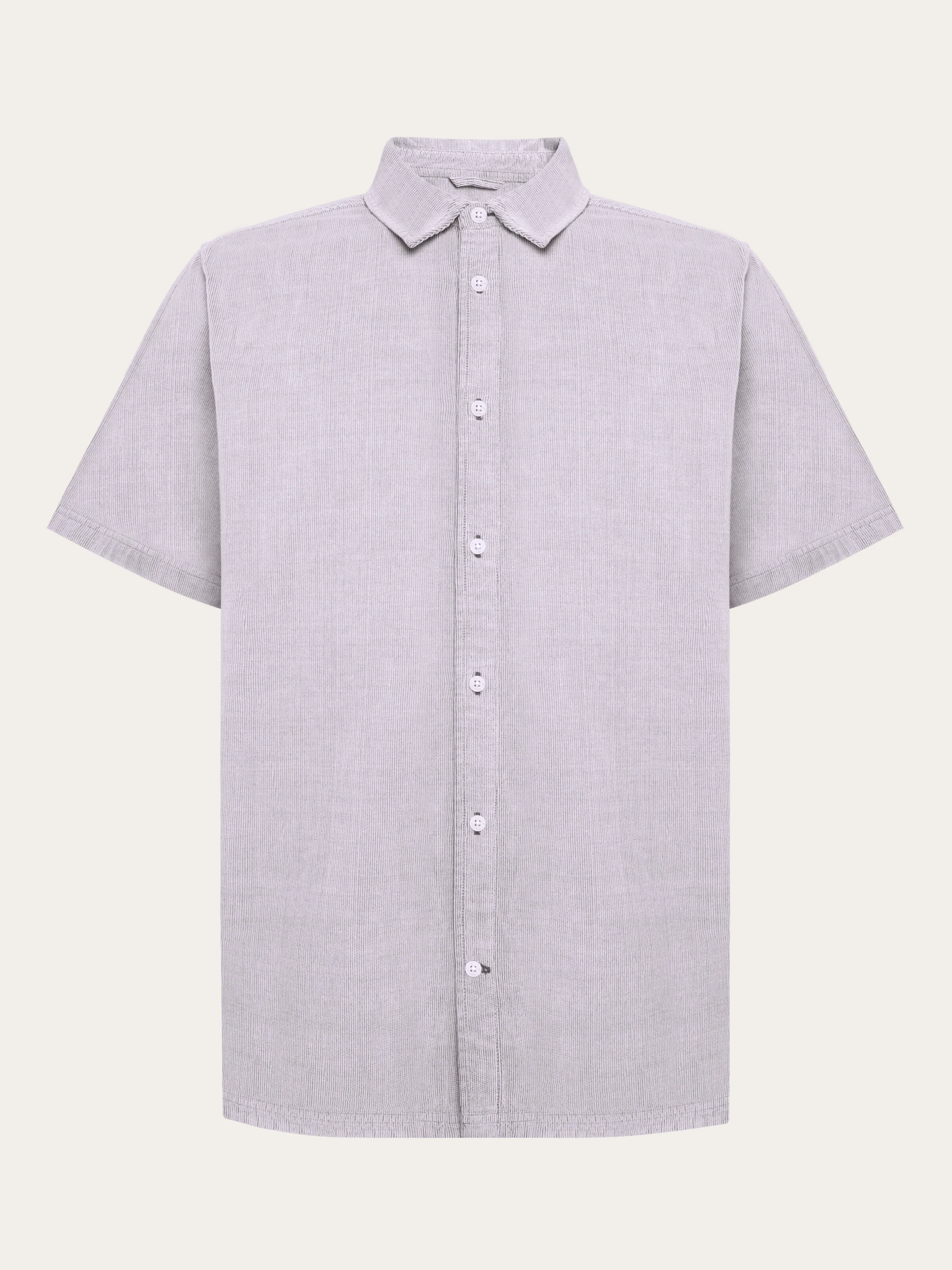 Breeze comfort corduroy short sleeve shirt - Shaved Chocolate
