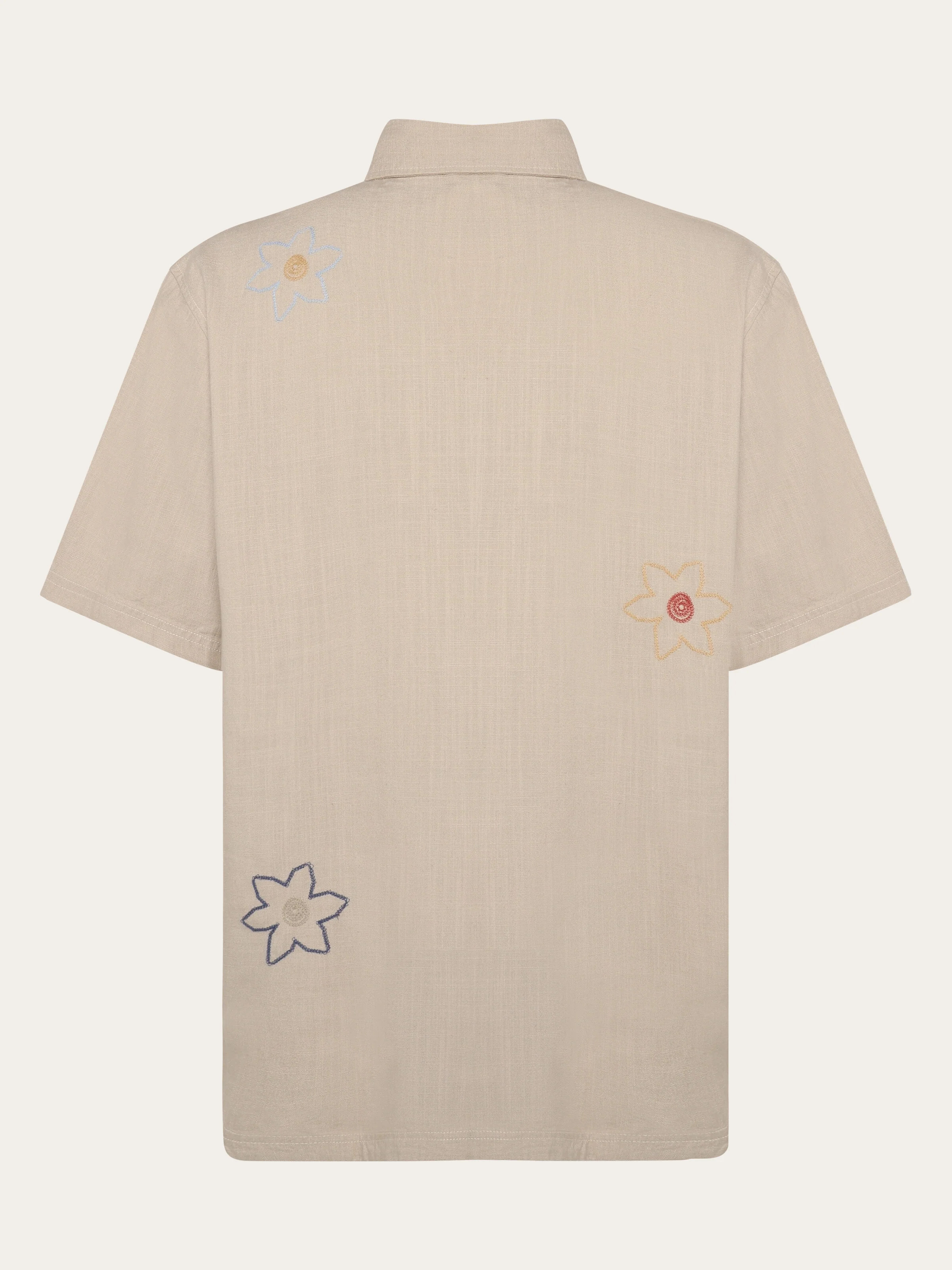 Breeze comfort embroidery short sleeve shirt - Light feather gray - Image 5