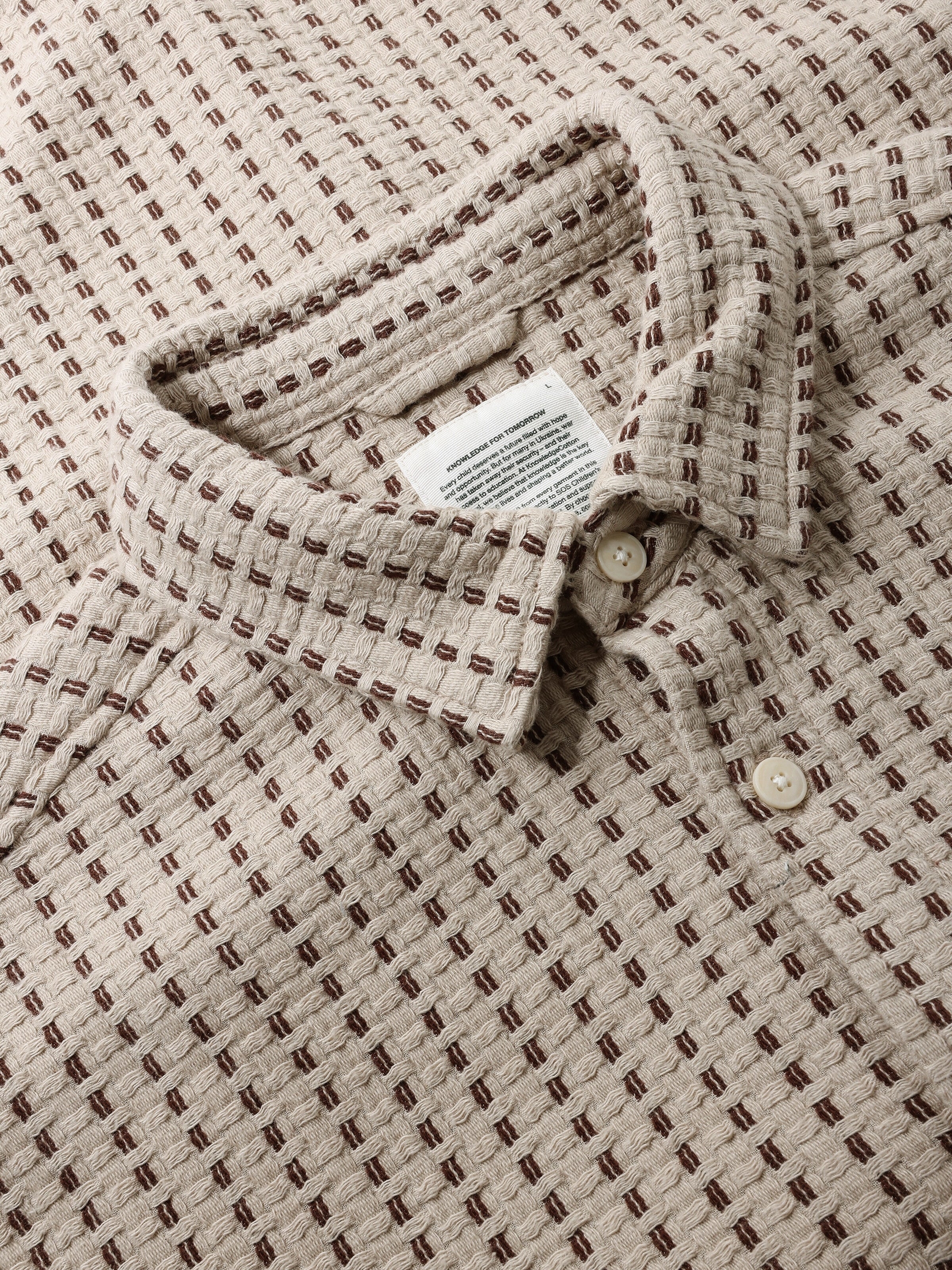 Breeze comfort structure short sleeve shirt - Beige stripe - Image 2