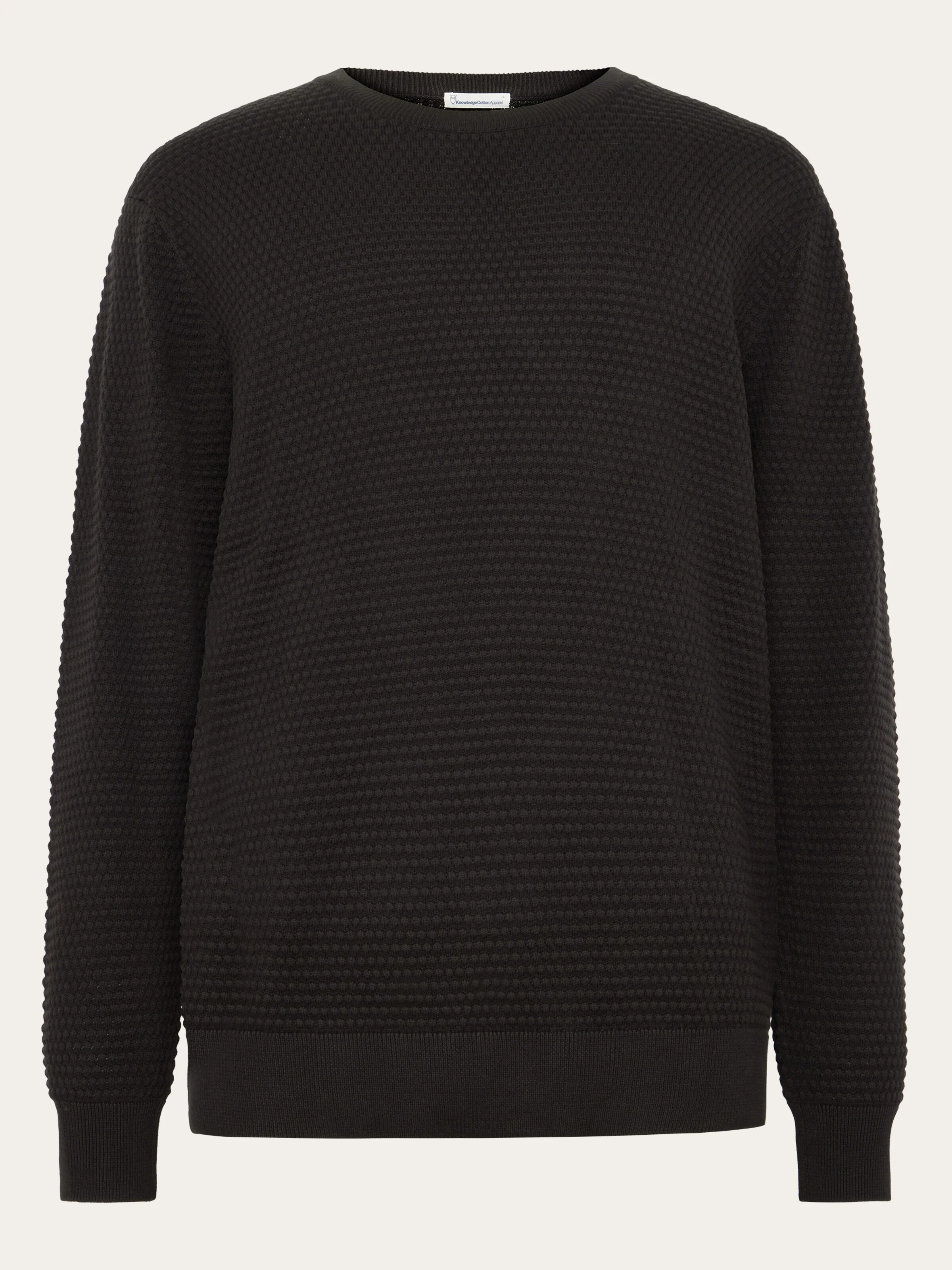 Bubble knit core crew neck - Chocolate Torte