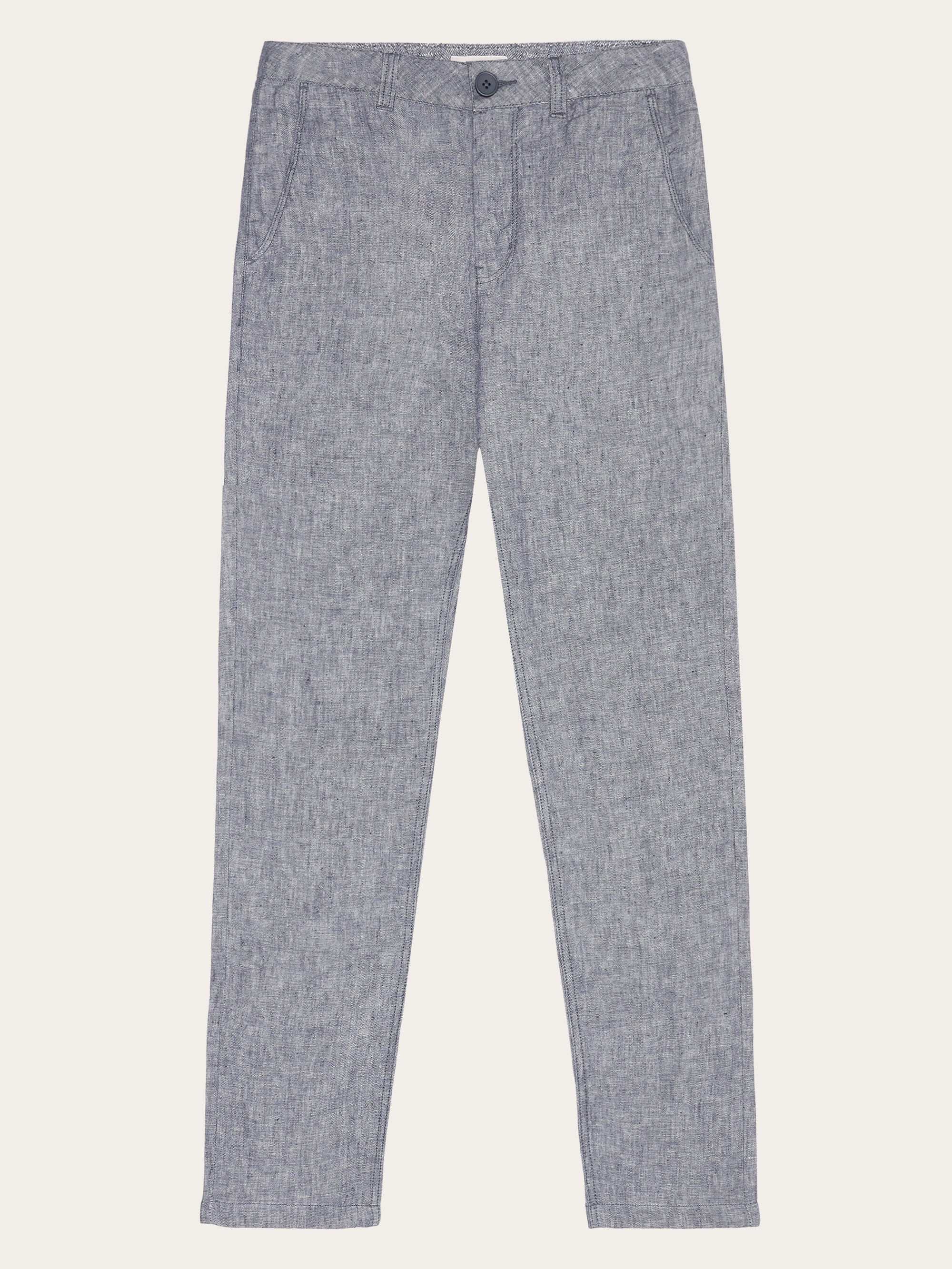 CALLA tapered mid-rise linen pants - GOTS/Vegan - Vintage Indigo