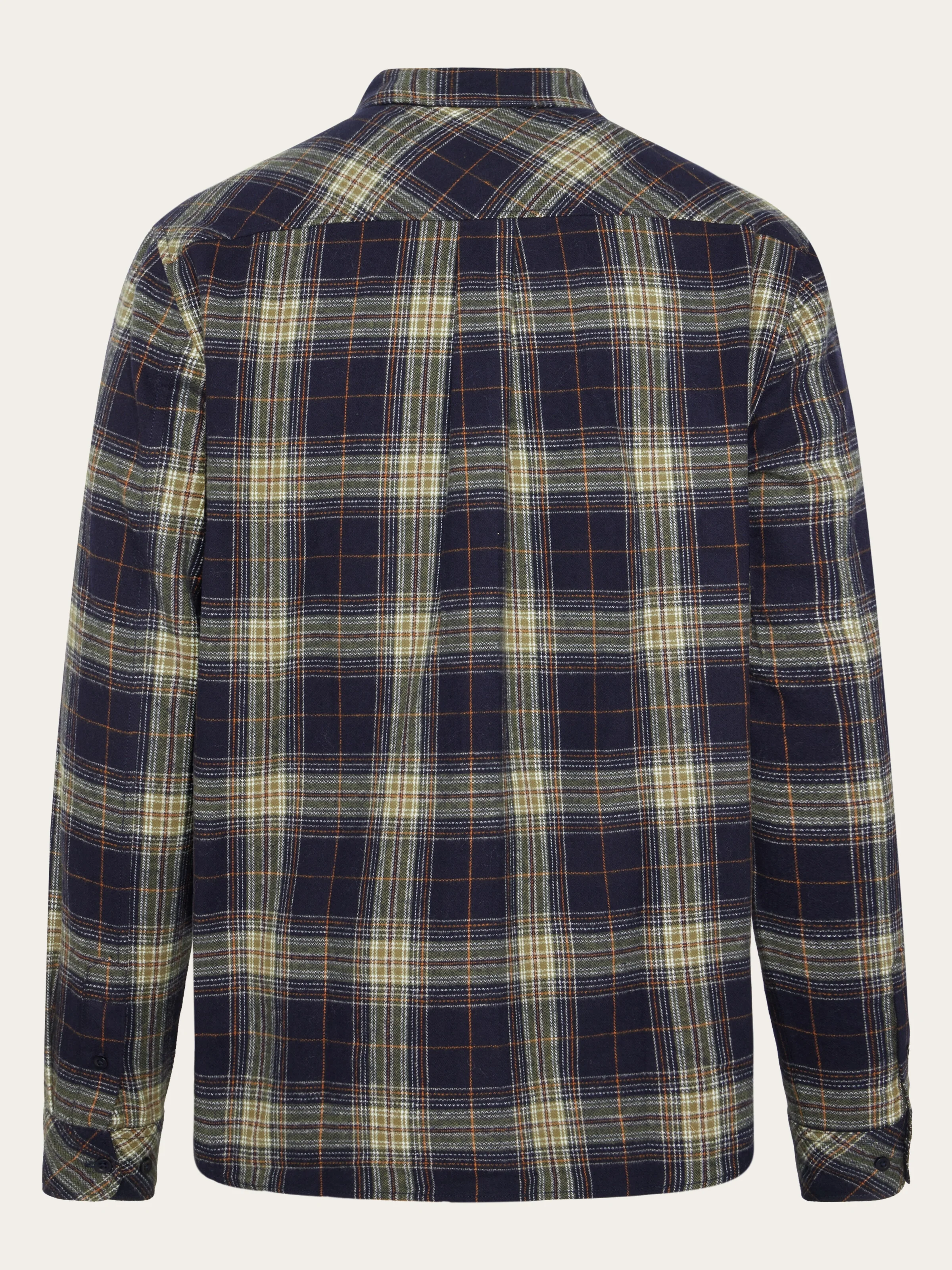 Dune regular check flannel shirt - blue check - Image 2
