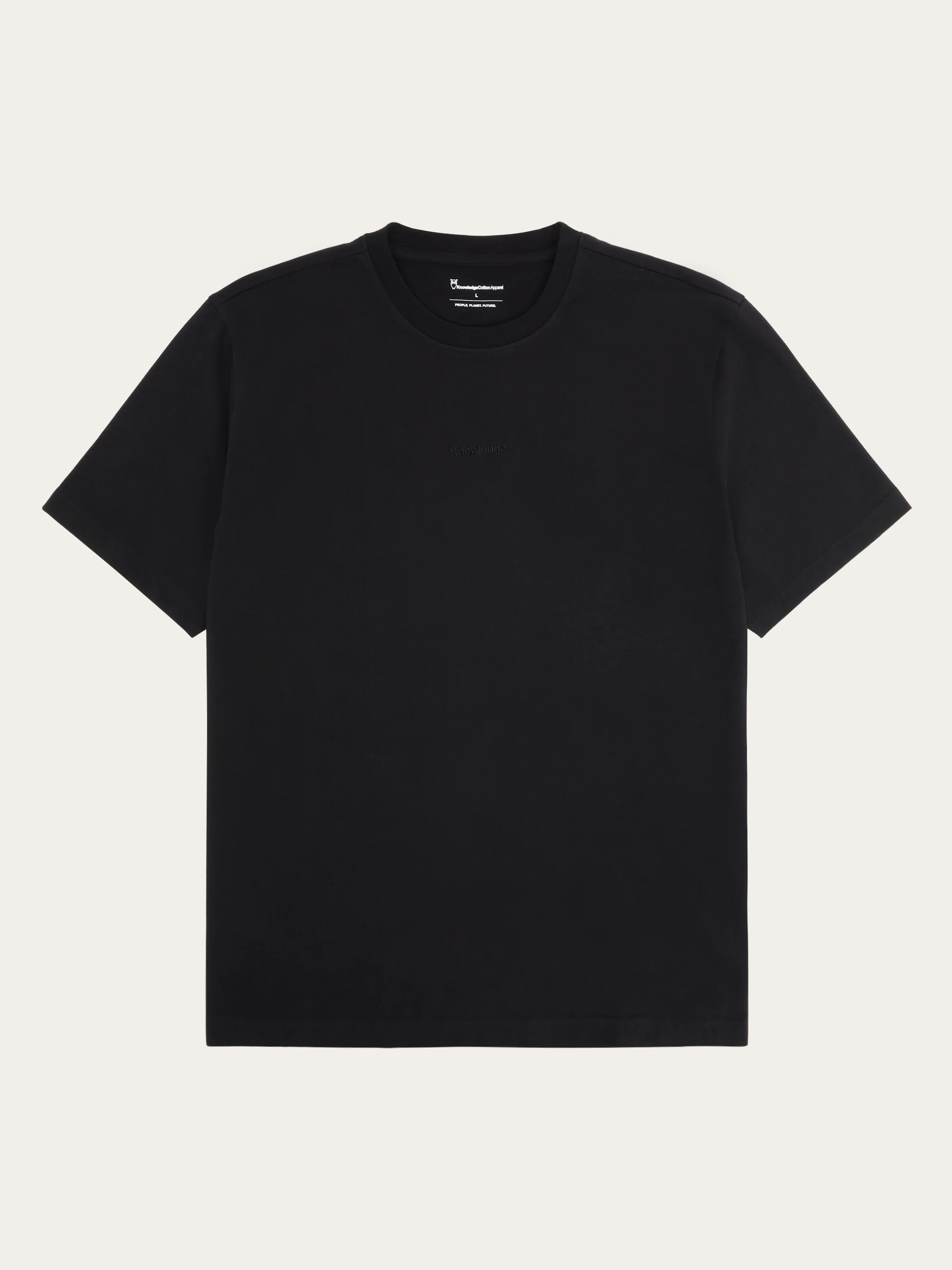 Chest embroidery t-shirt - Black Jet