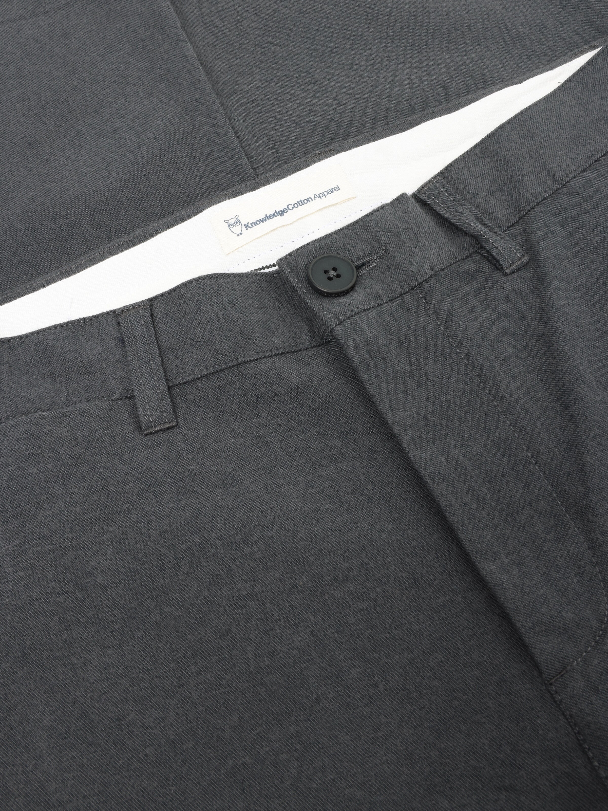 CHUCK regular flannel chino pants - Gray Pinstripe - Image 3