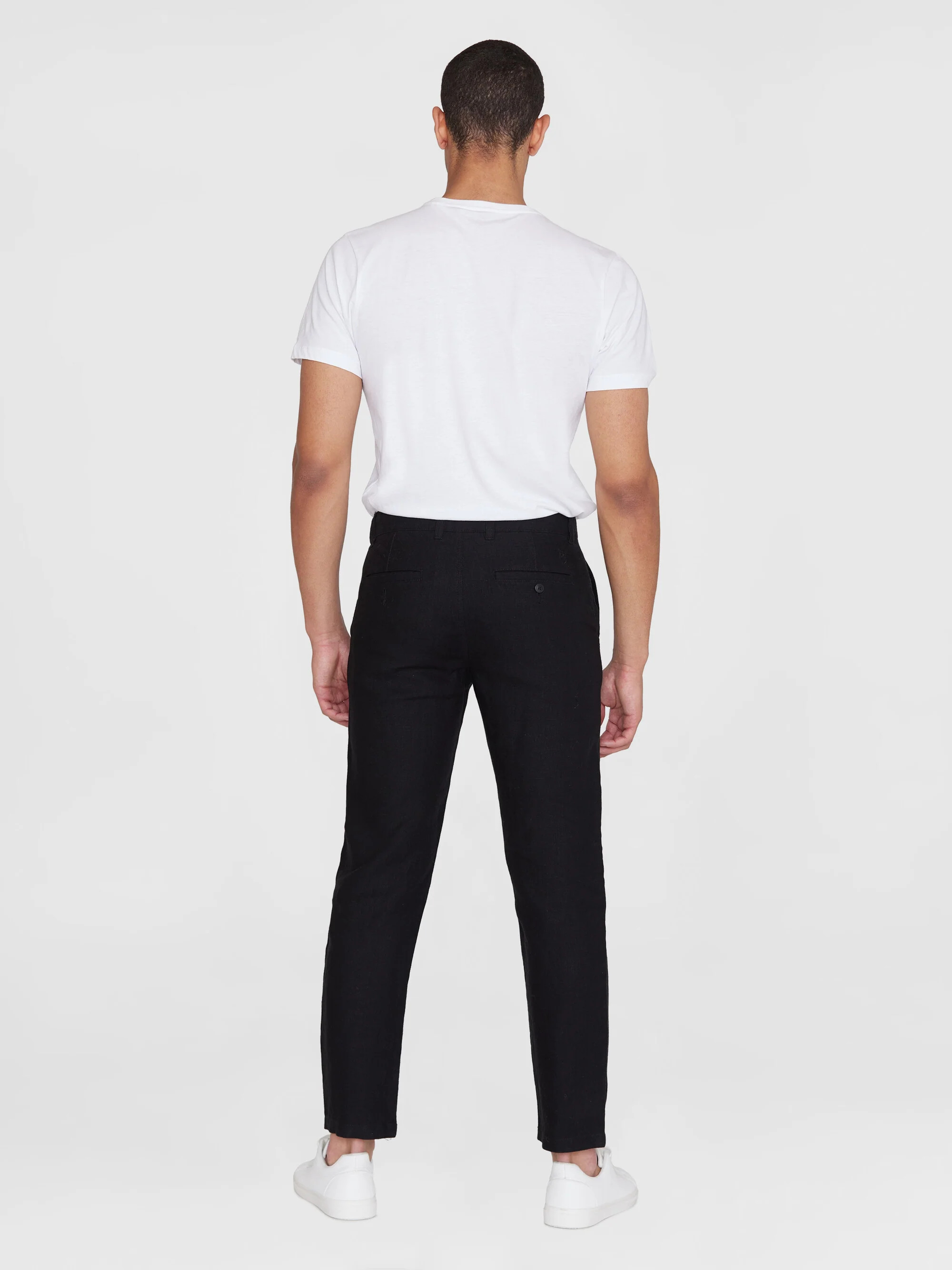 Chuck regular linen pants - Black Jet - Image 3