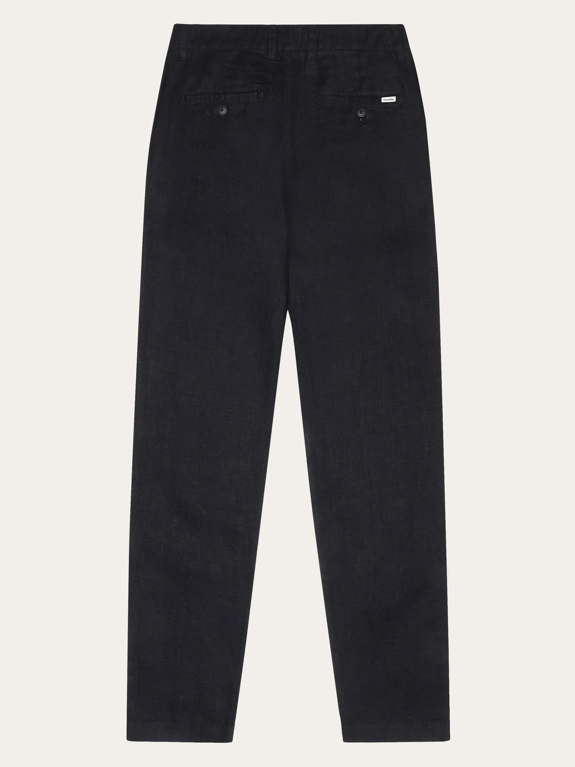 Chuck regular linen pants - Black Jet - Image 5