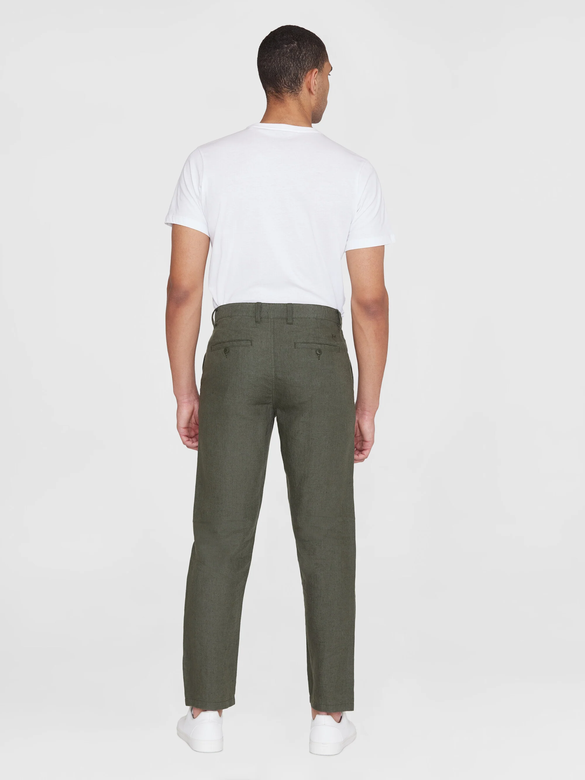 Chuck regular linen pants - Burned Olive - Image 3