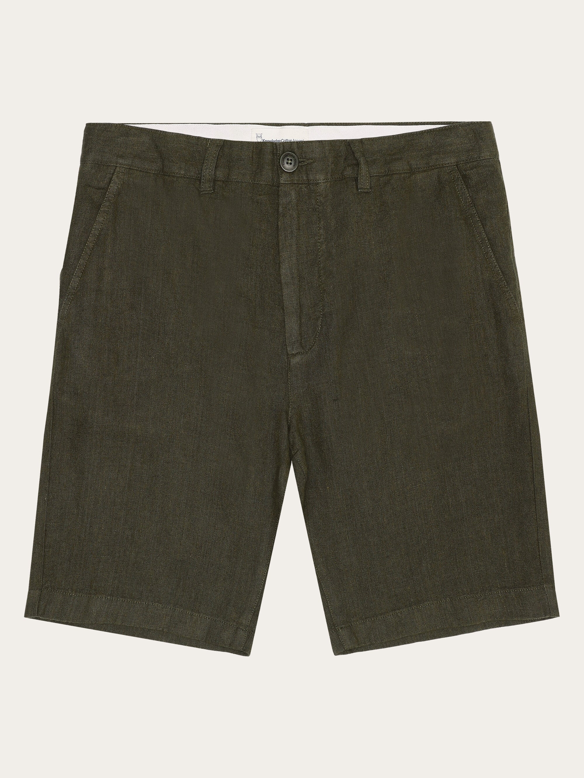 Chuck regular linen shorts - Burned Olive