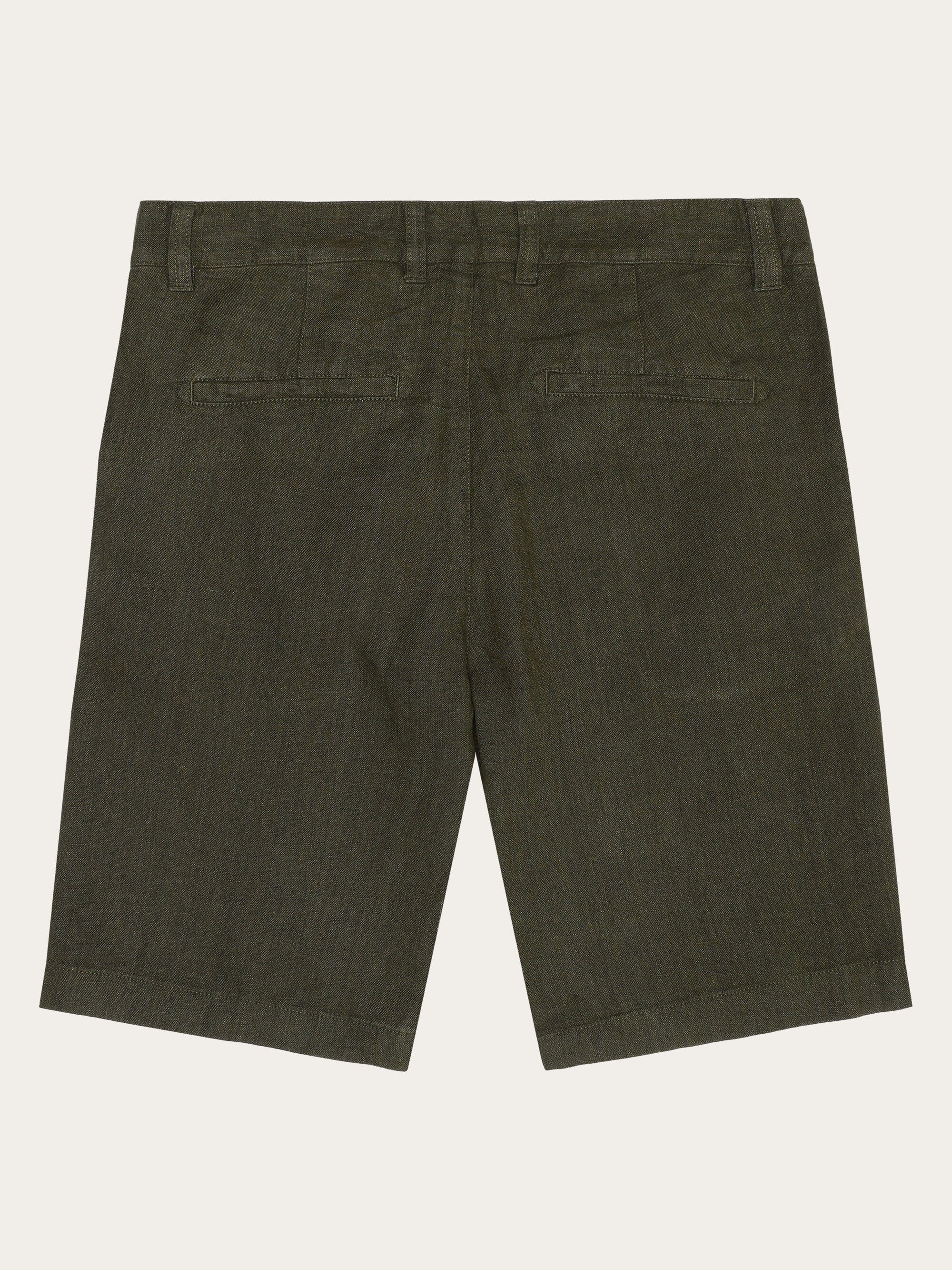 Chuck regular linen shorts - Burned Olive - Image 6