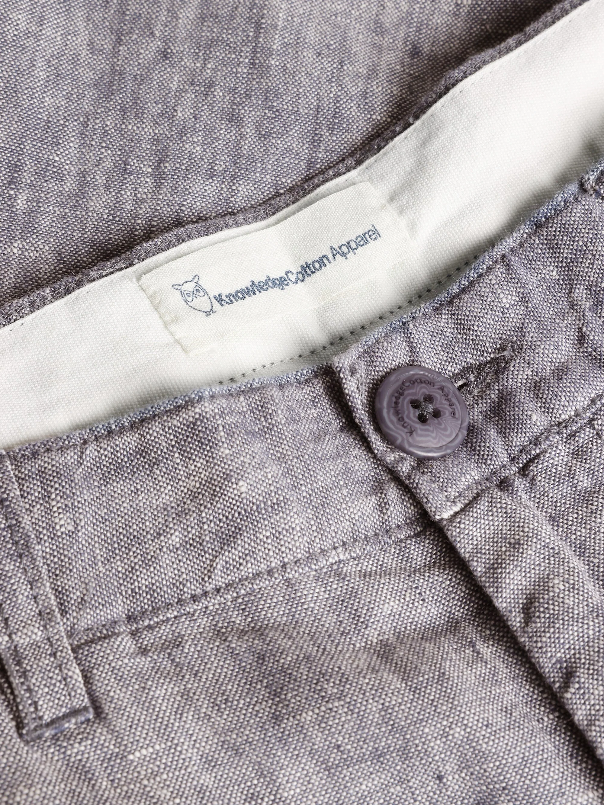Chuck regular linen shorts - Vintage Indigo - Image 2