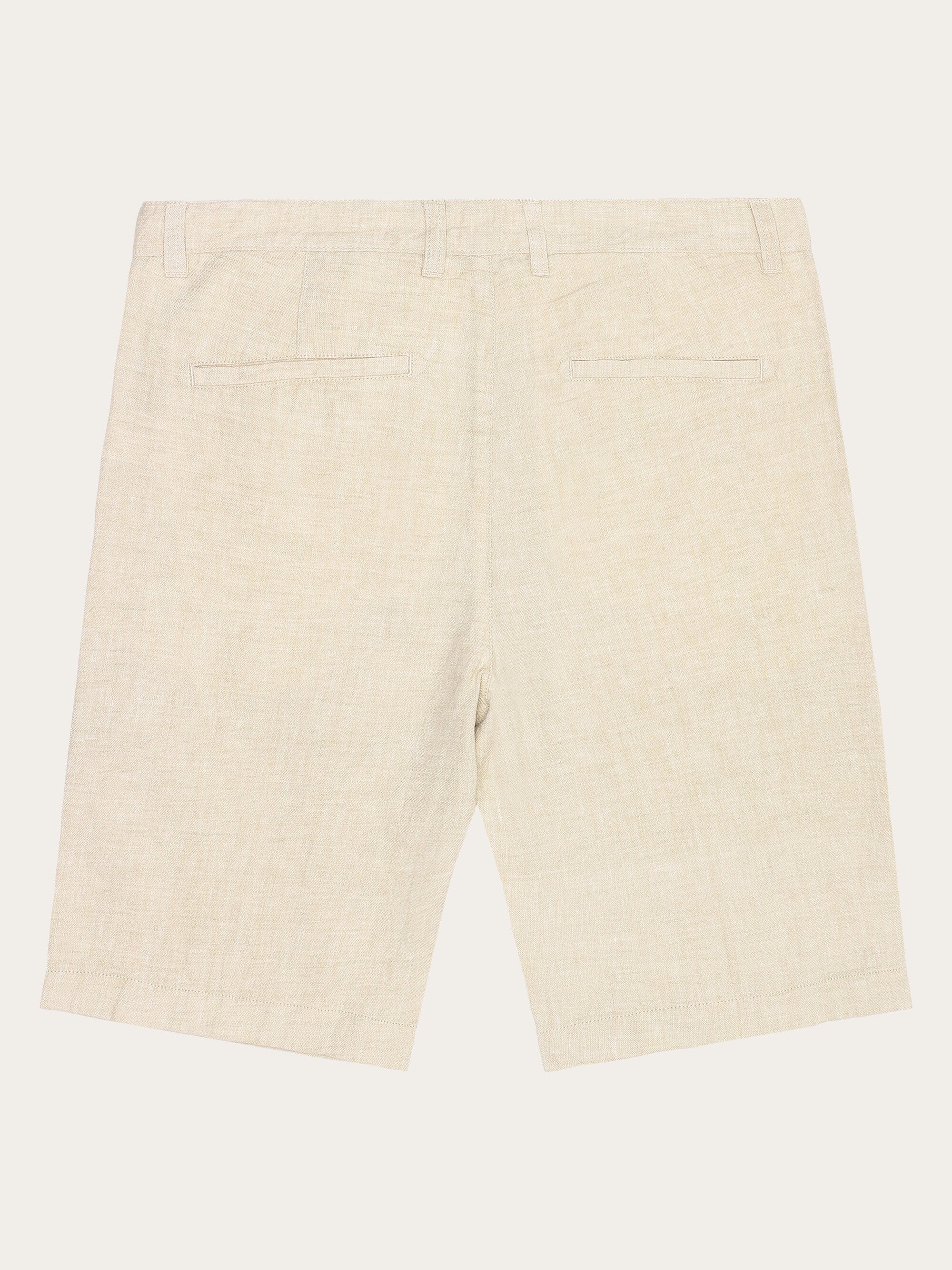 Chuck regular linen shorts - Yarndyed - Light feather gray - Image 5