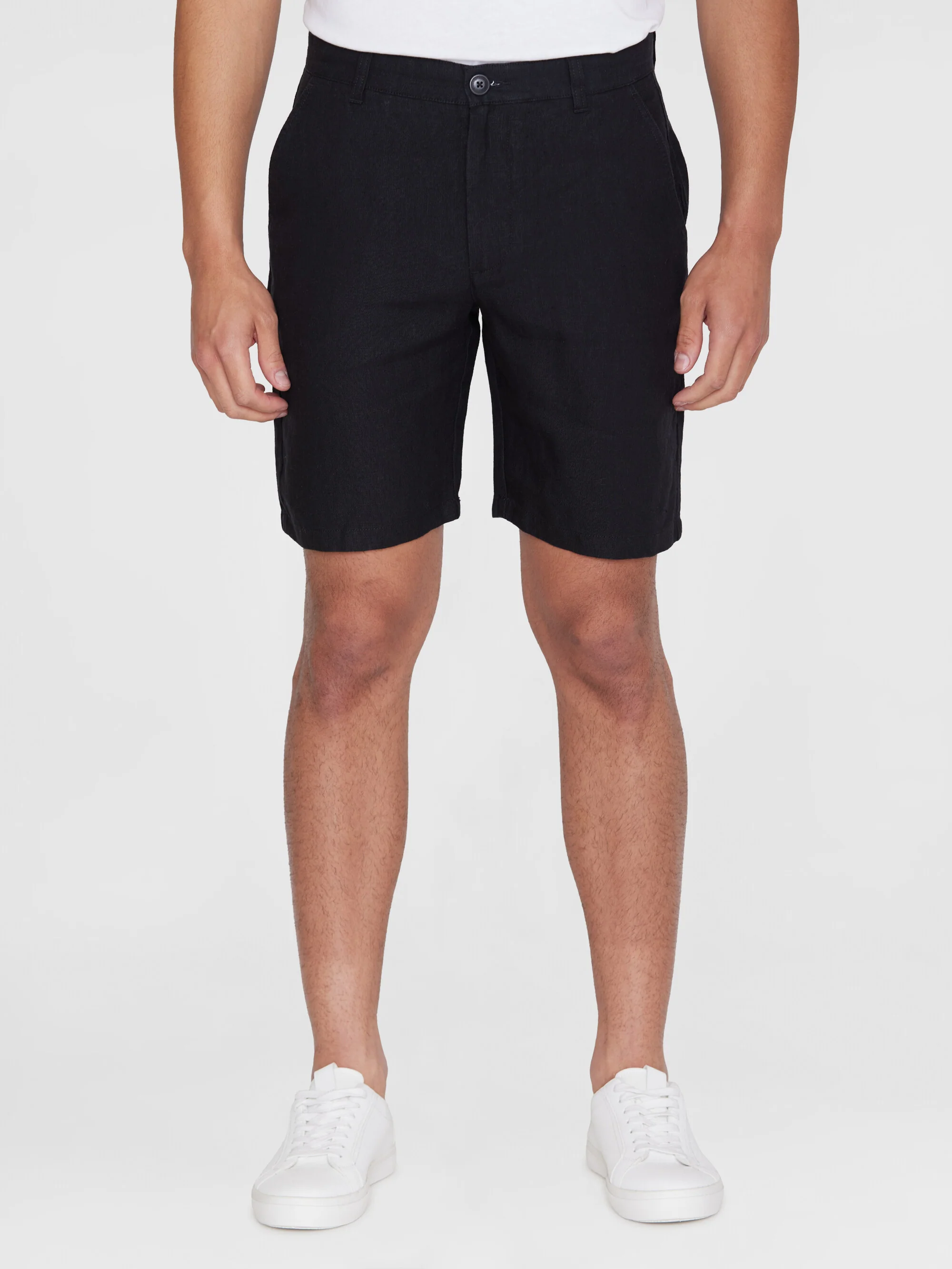 Chuck regular linen shorts - Yarndyed - Total Eclipse - Image 2