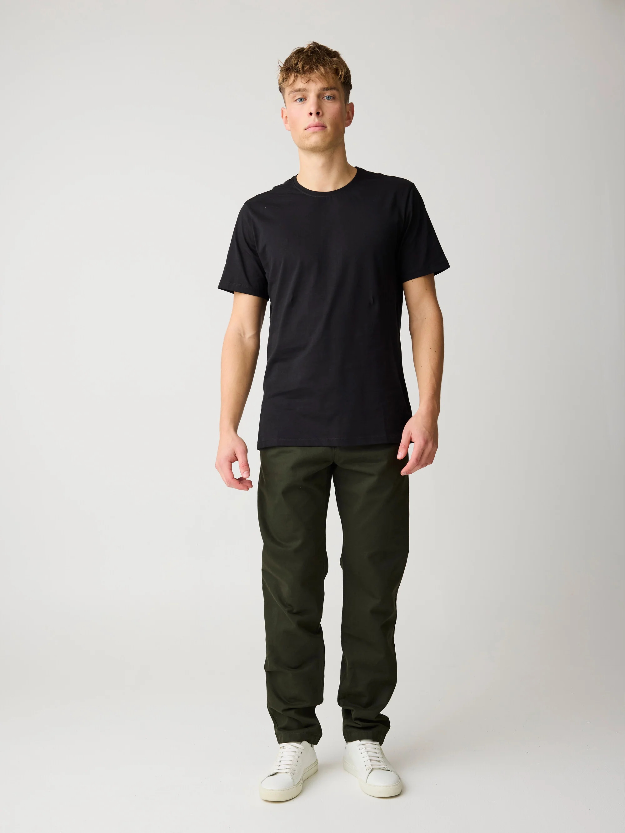 CHUCK regular twill chino pants - Forrest Night - Image 2
