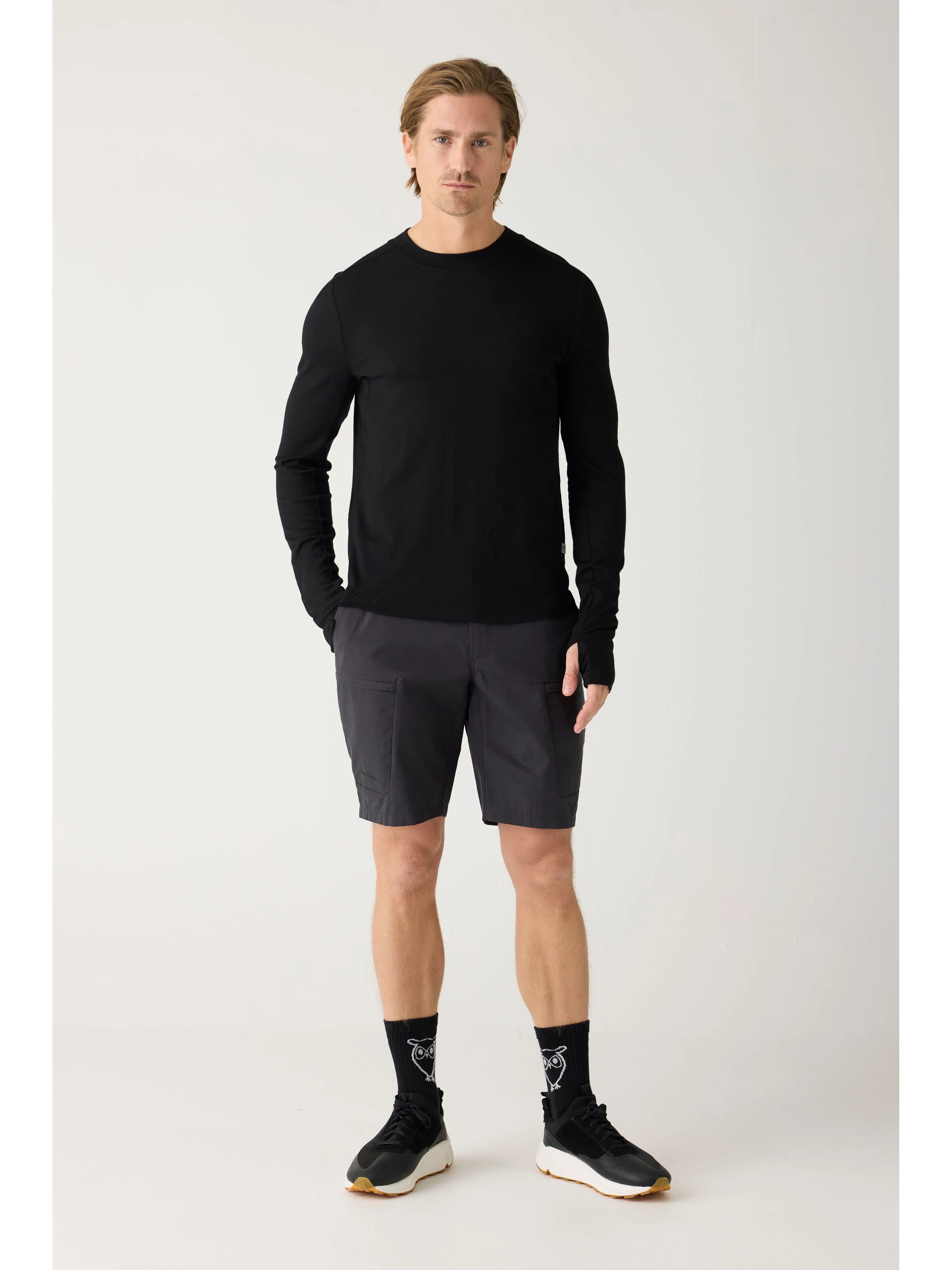 Dynamic wool long sleeve t-shirt - Black Jet - Image 3