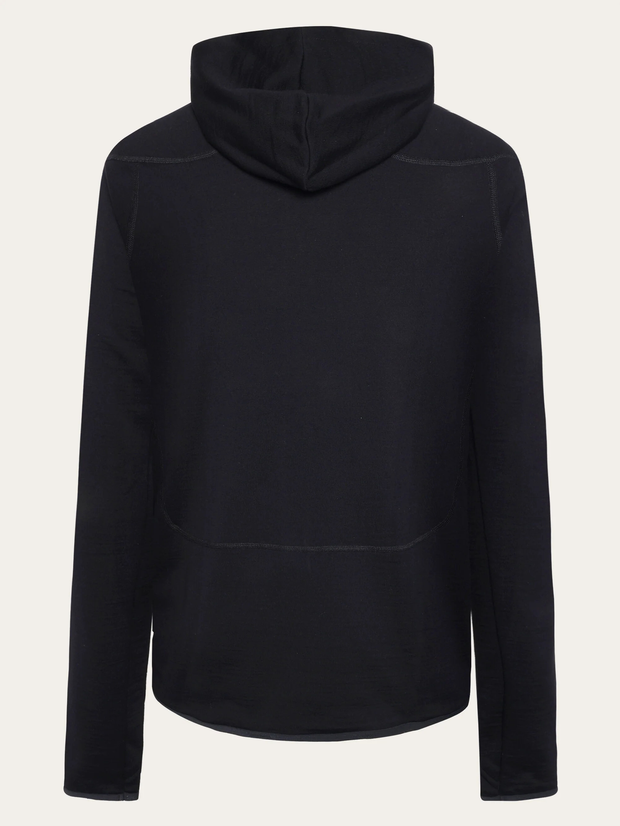 Dynamic wool fleece hoodie - Black Jet - Image 3