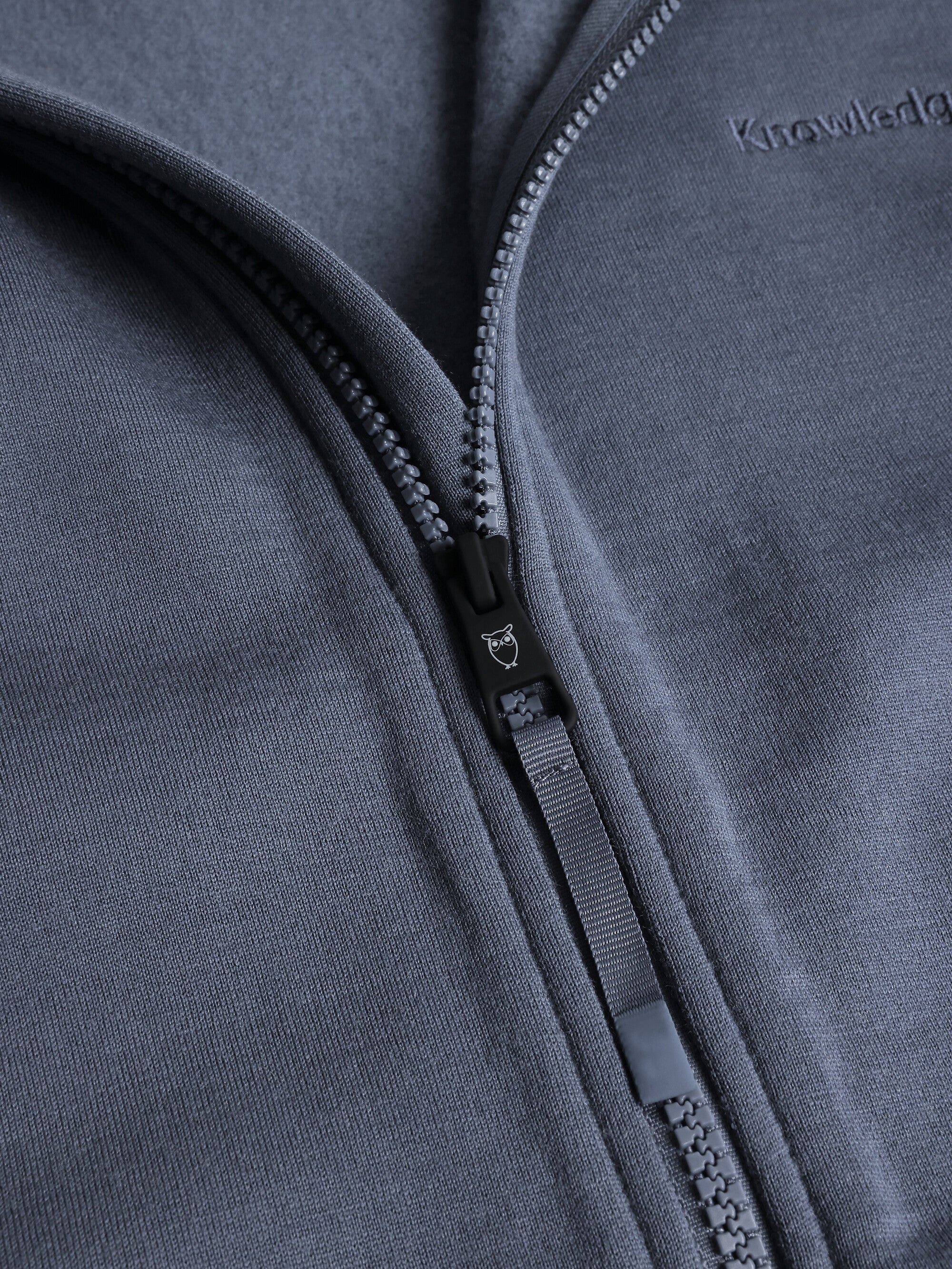 Dynamic wool fleece hoodie - Vintage Indigo - Image 2