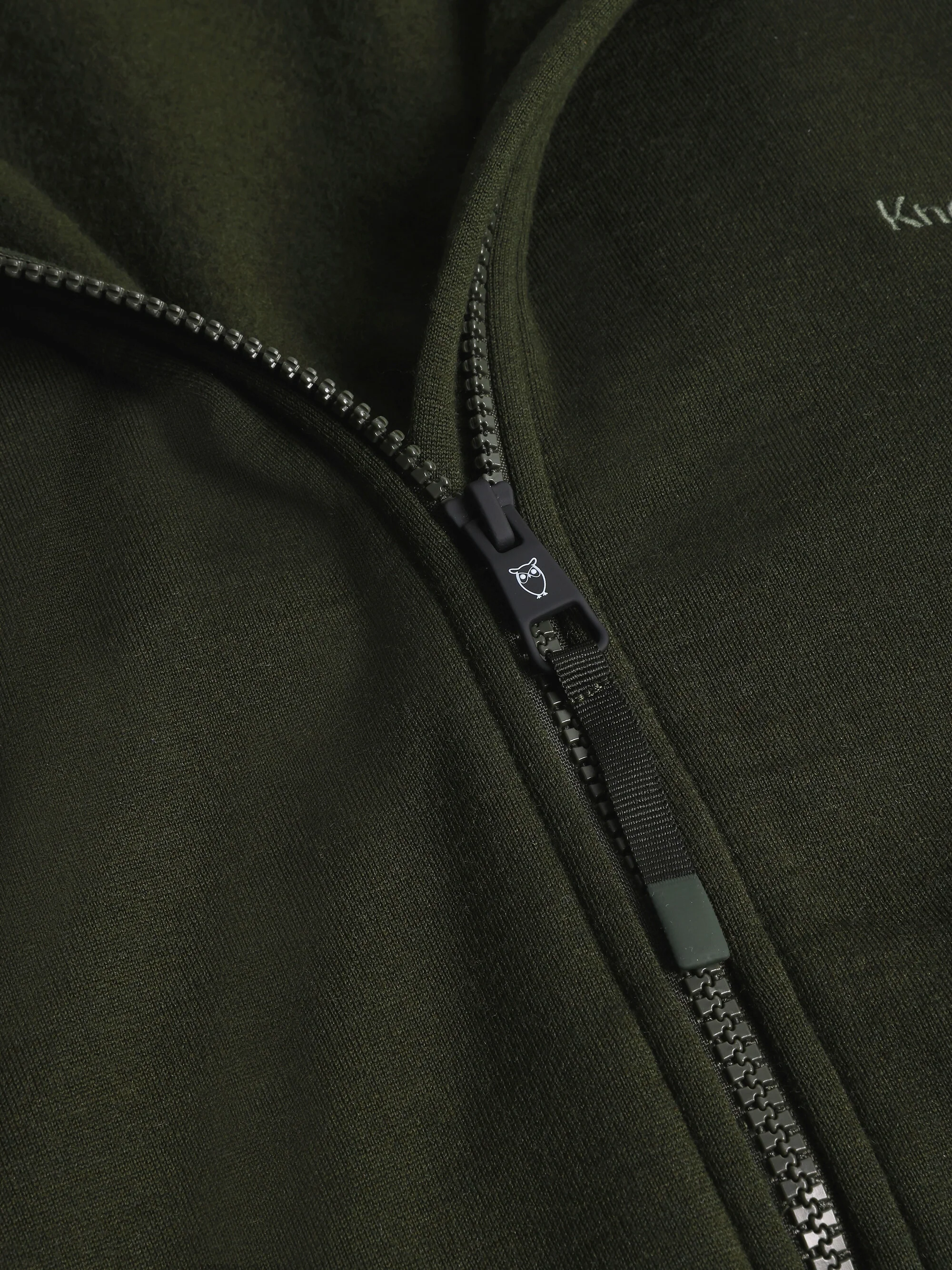Dynamic wool fleece hoodie - Forrest Night - Image 2