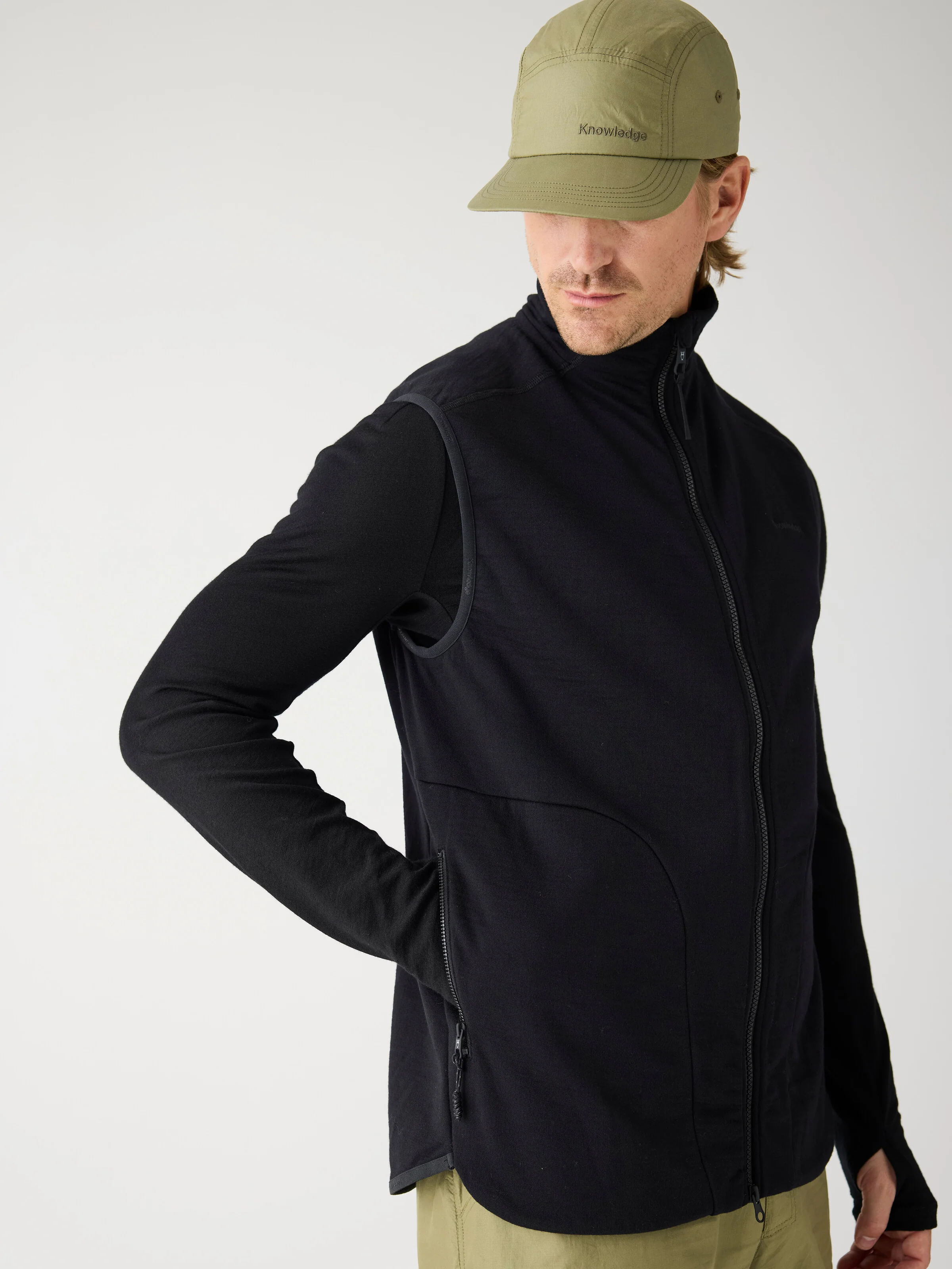 Dynamic wool fleece vest - Black Jet - Image 3