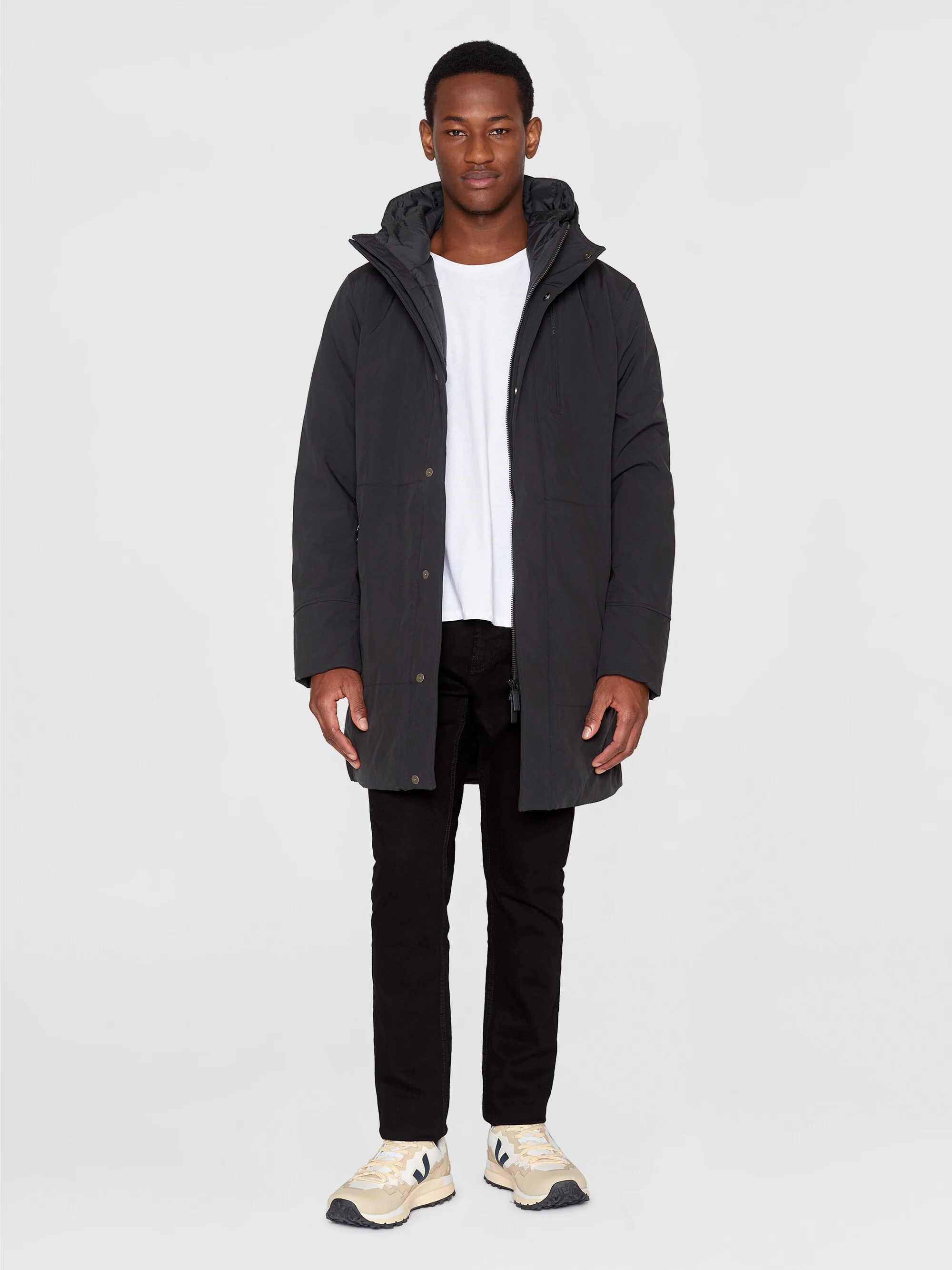 Long soft shell jacket CLIMATE SHELL™ - Black Jet - Image 4