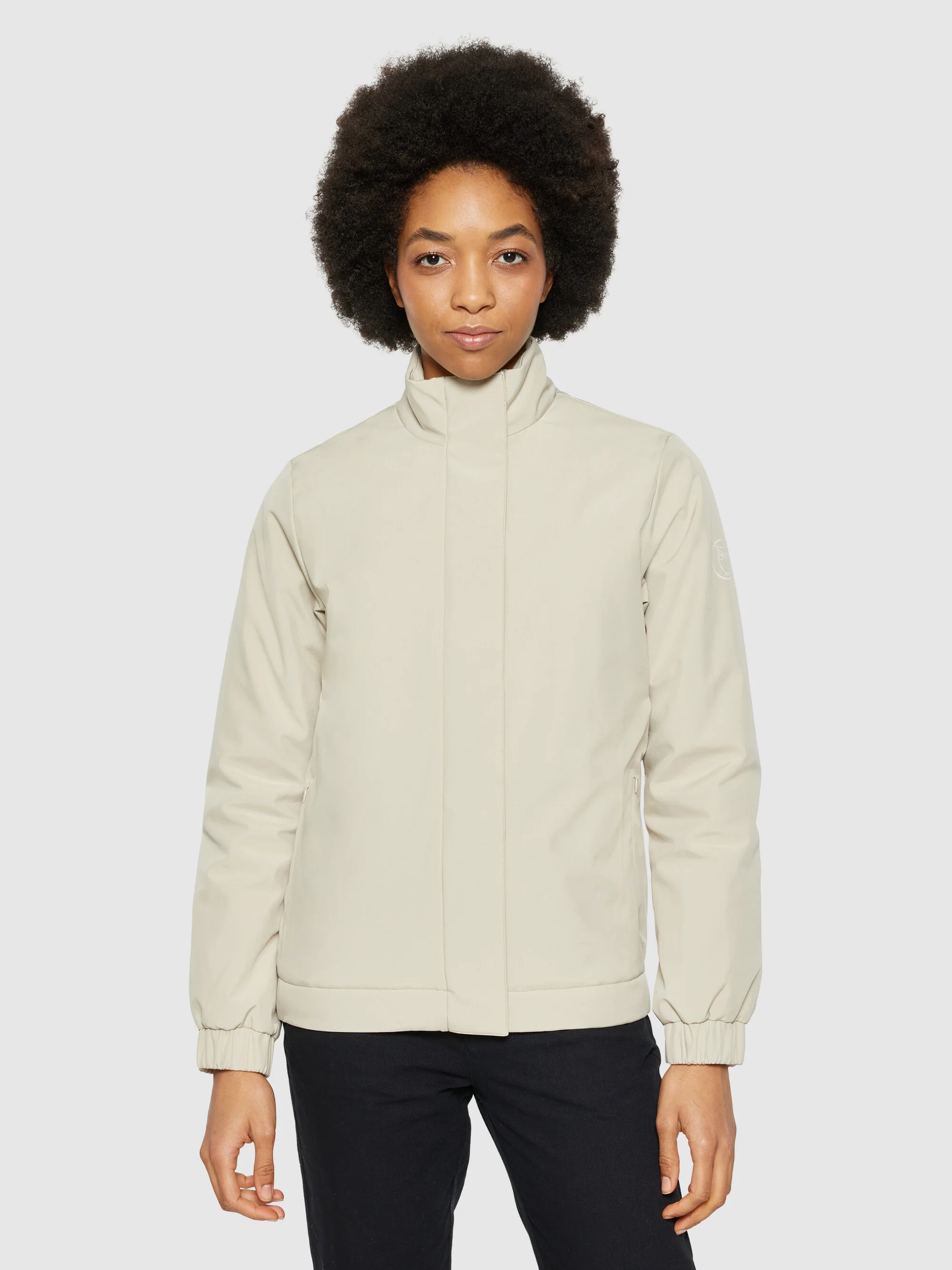 CLIMATE SHELL™ short jacket - GRS/Vegan - Light feather gray - Image 2