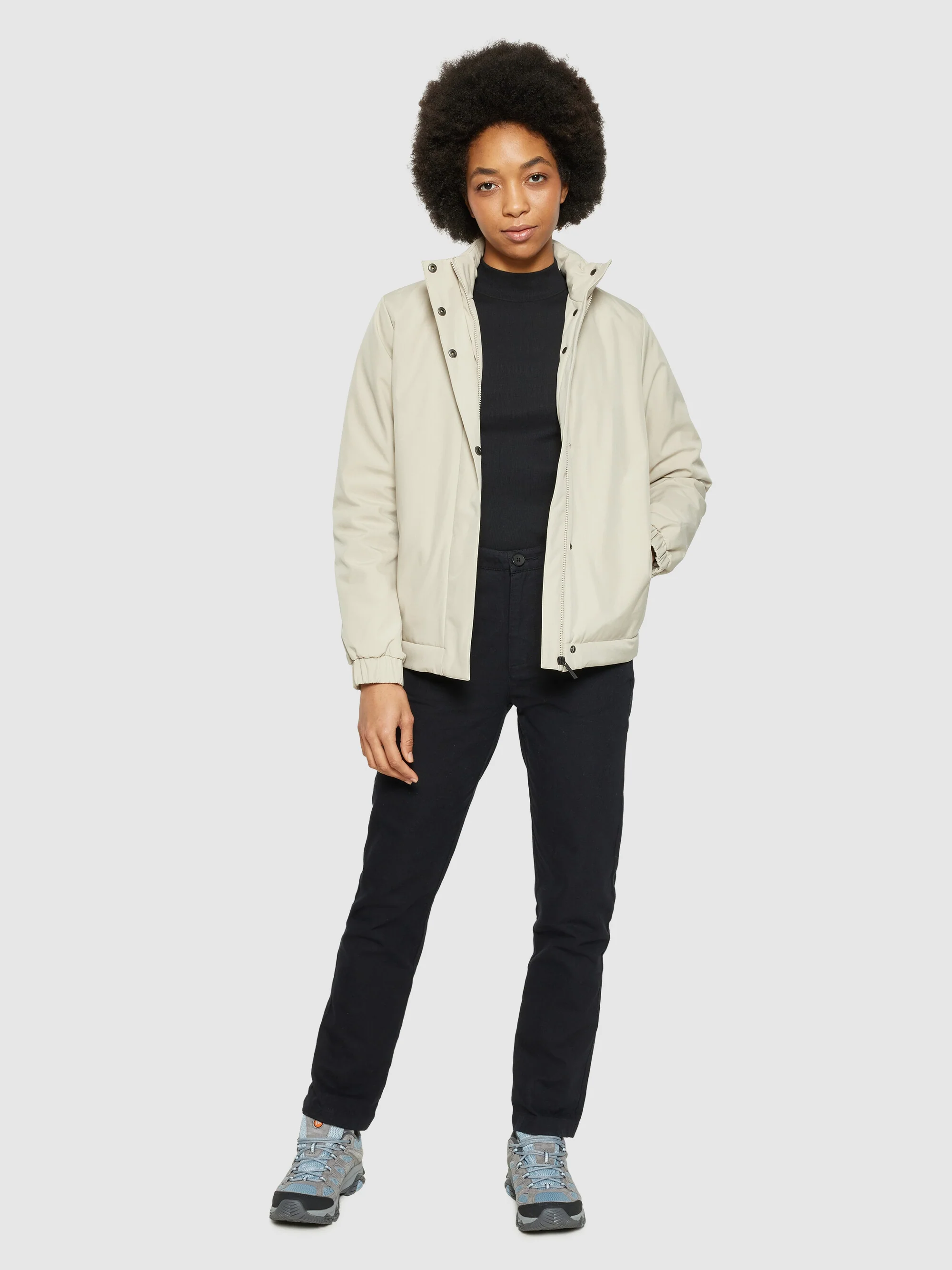 CLIMATE SHELL™ short jacket - GRS/Vegan - Light feather gray - Image 4