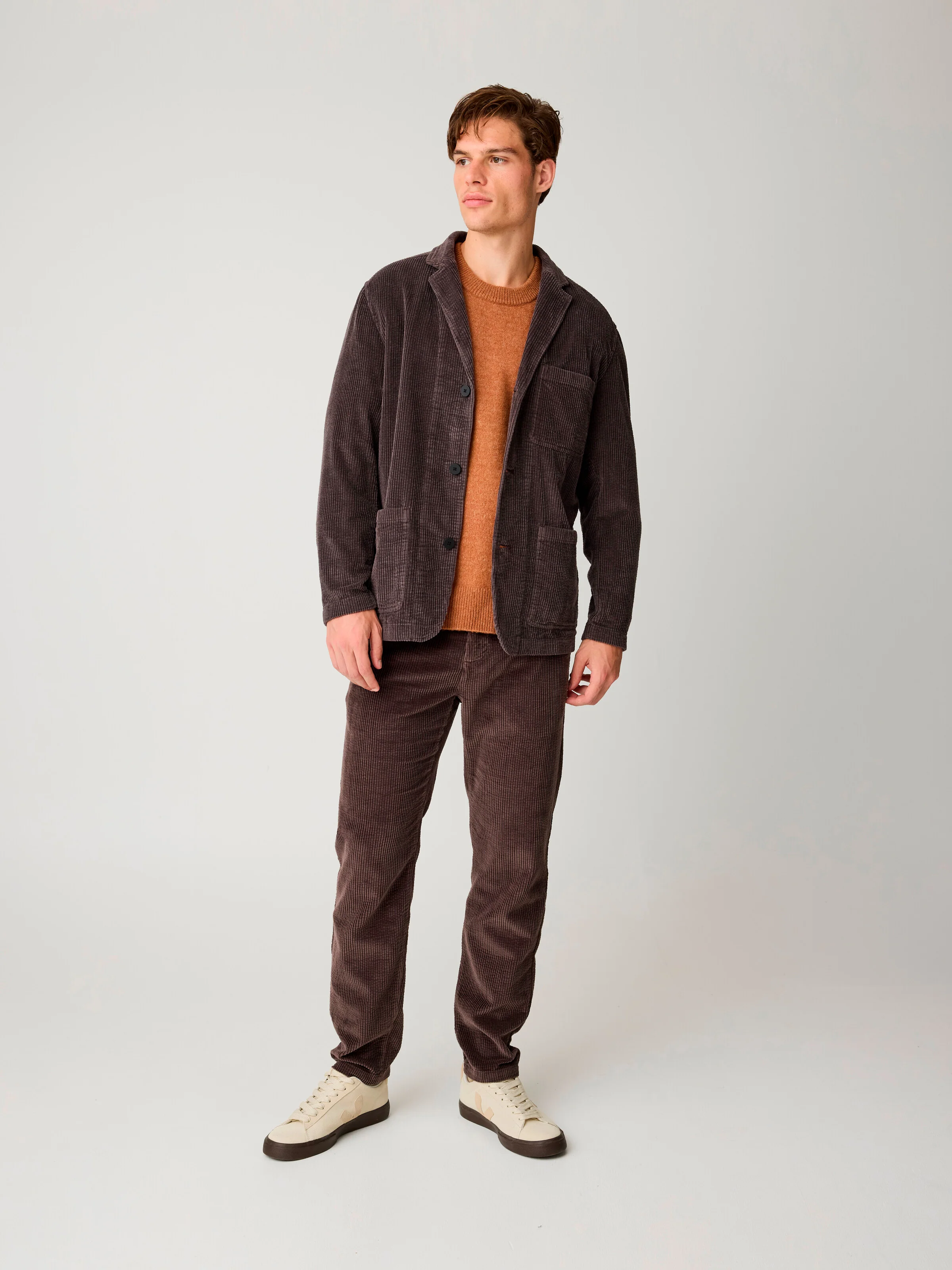 Corduroy blazer - Chocolate Torte - Image 3
