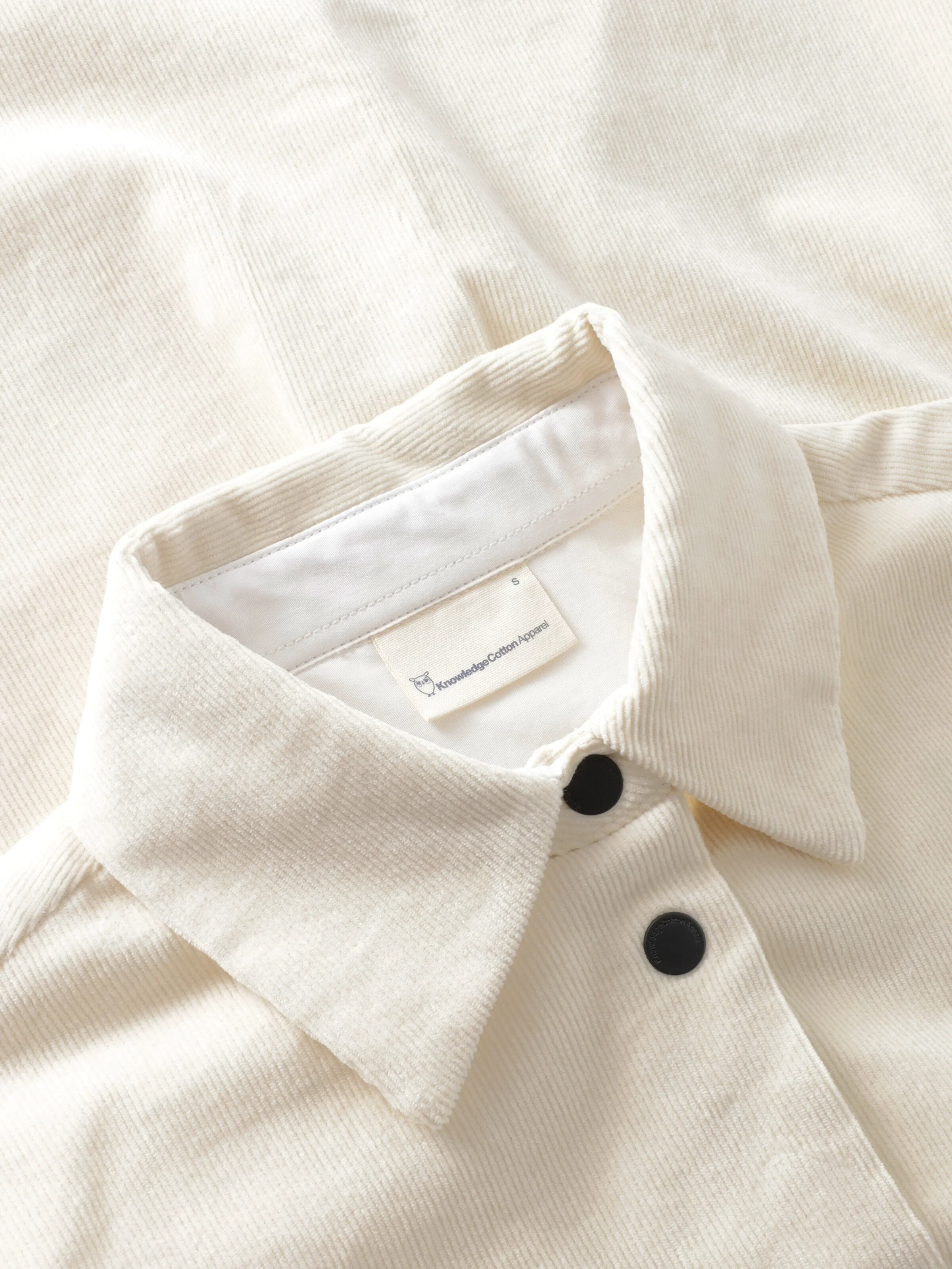Corduroy overshirt - Egret - Image 4