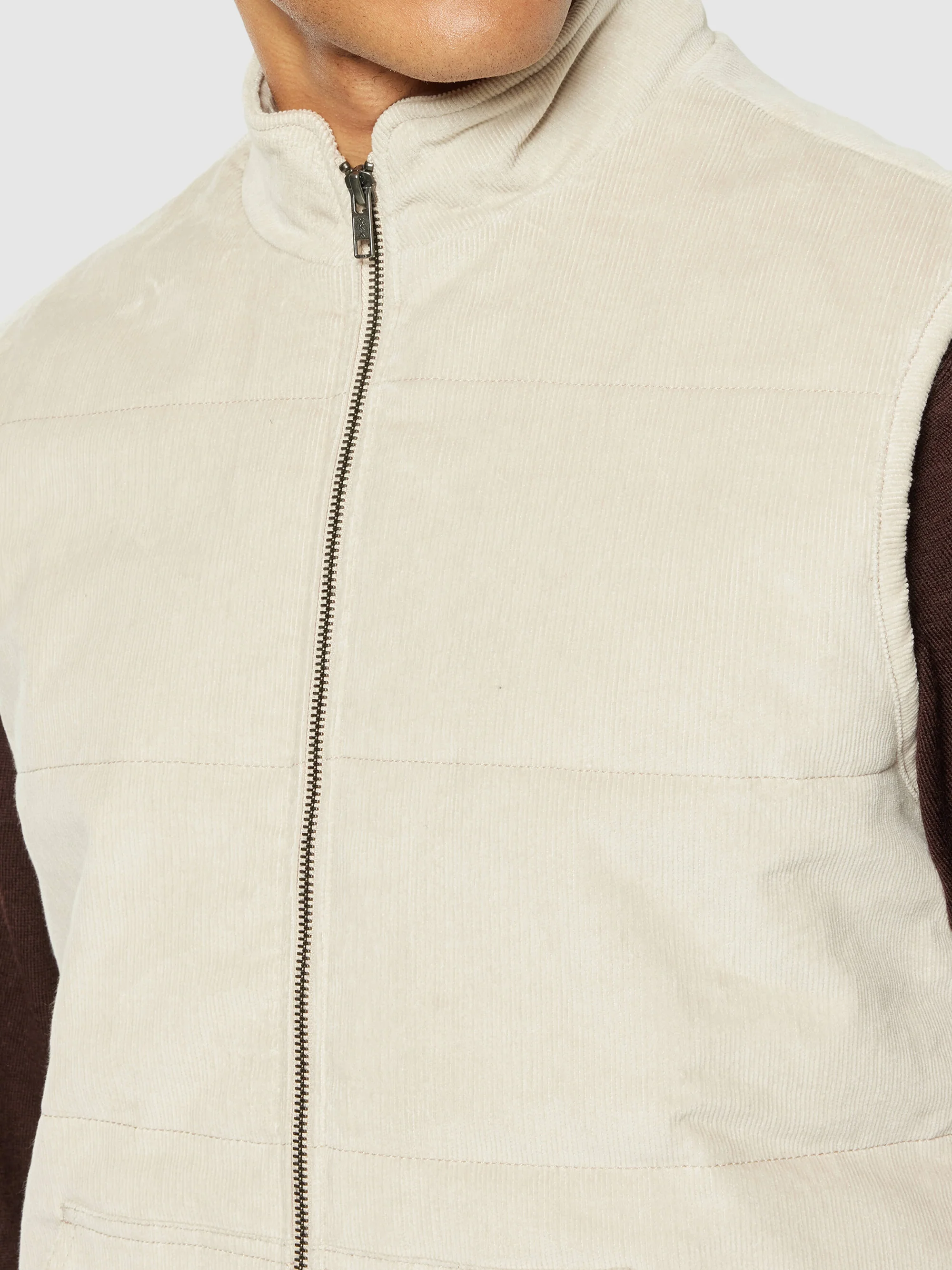 Corduroy overshirt - Light feather gray - Image 5