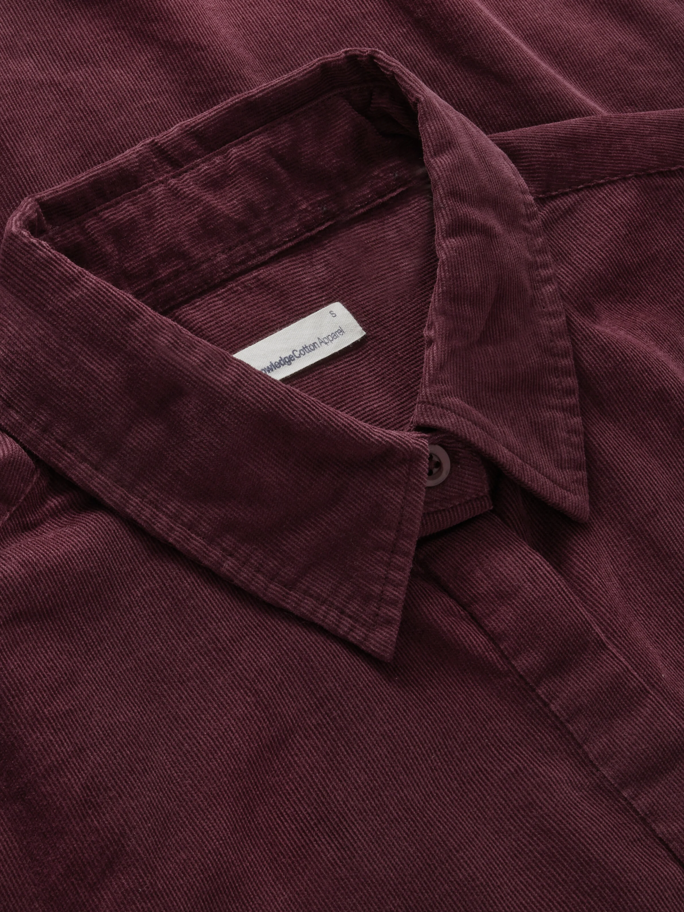 Corduroy shirt dress - Fig - Image 3