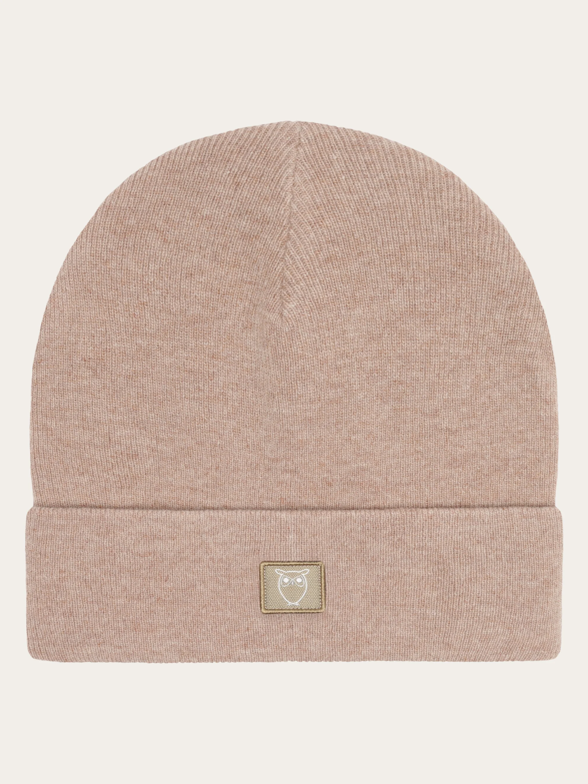 Double layer wool beanie - Kelp melange - Image 3