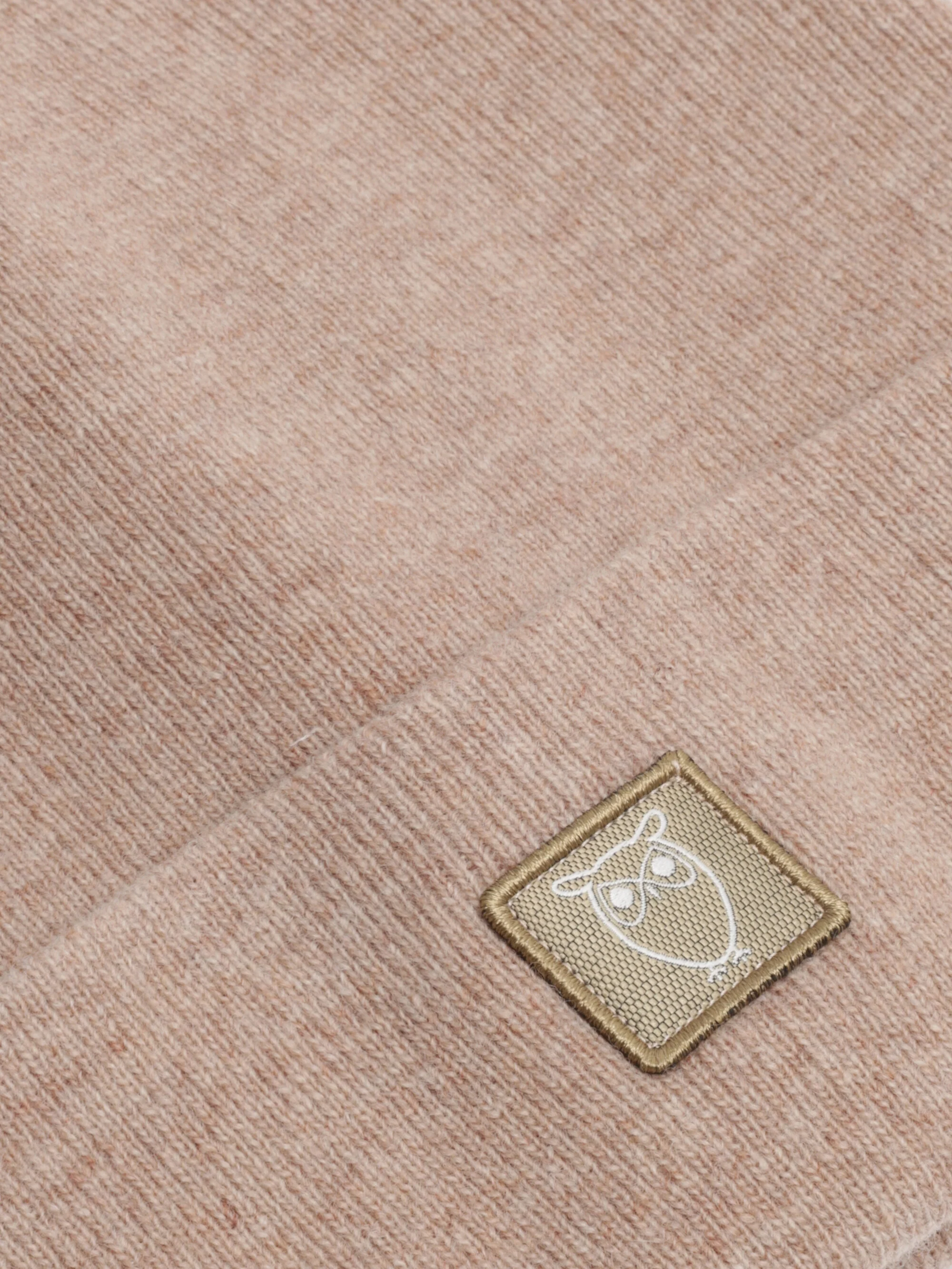 Double layer wool beanie - Kelp melange - Image 4