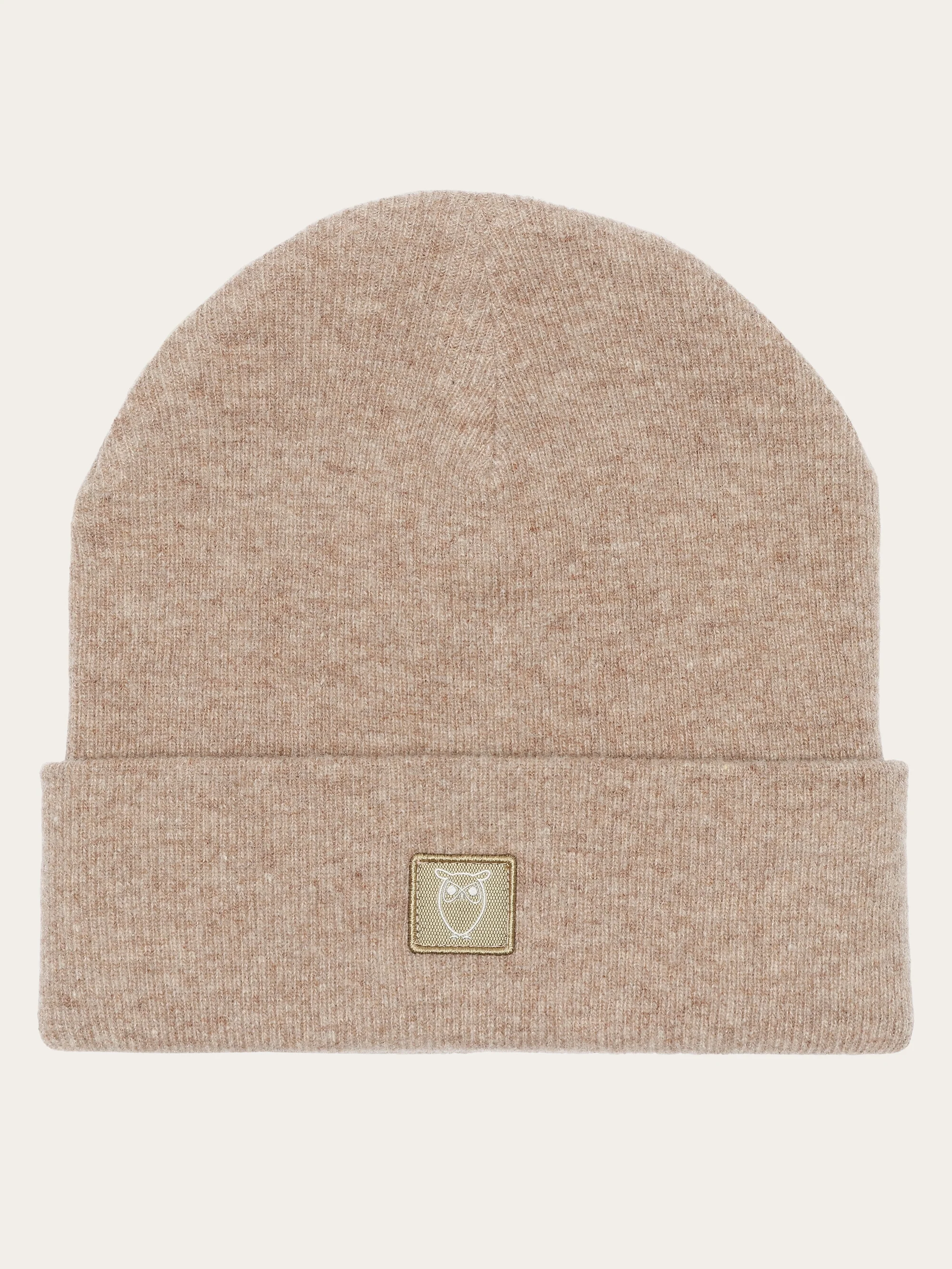 Double layer wool beanie - Kelp melange - Image 5