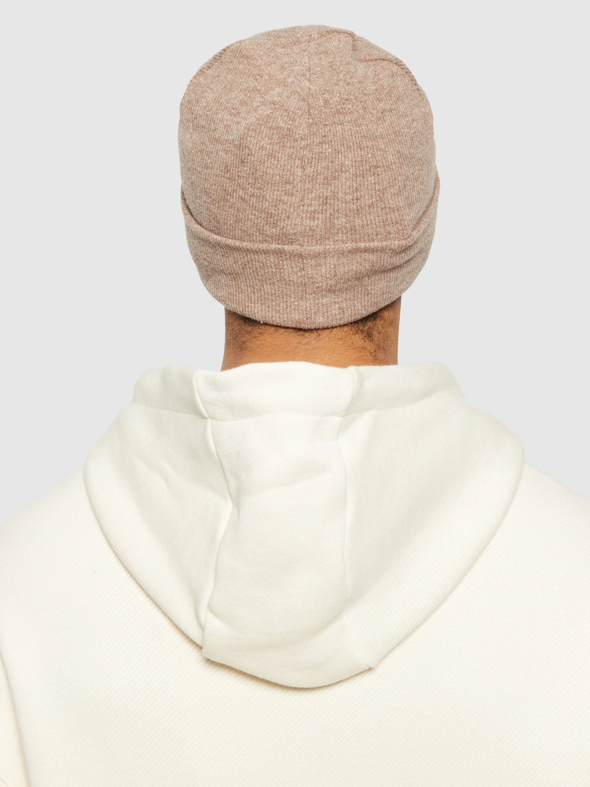 Double layer wool beanie - Kelp melange - Image 7