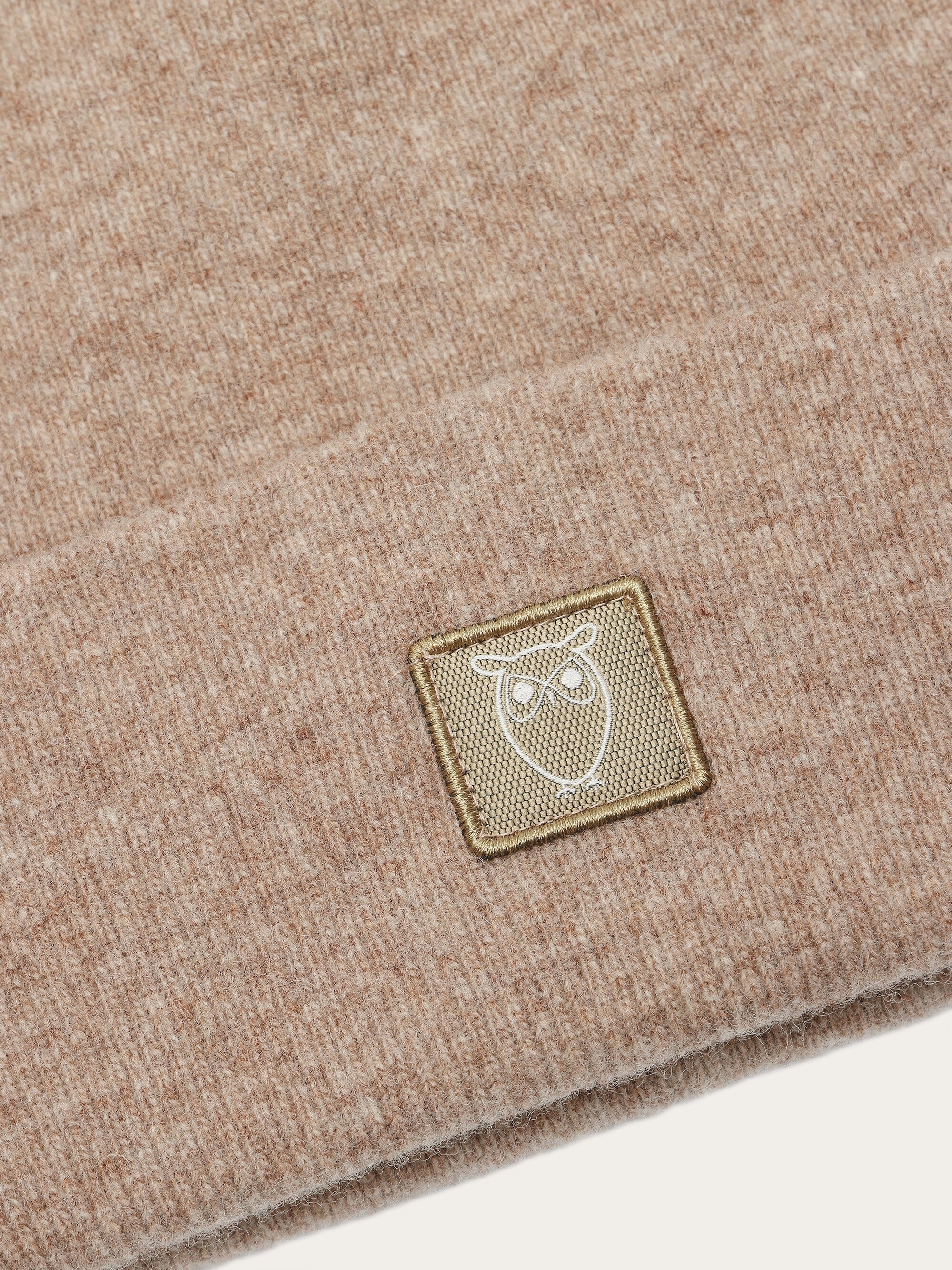 Double layer wool beanie - Kelp melange - Image 9